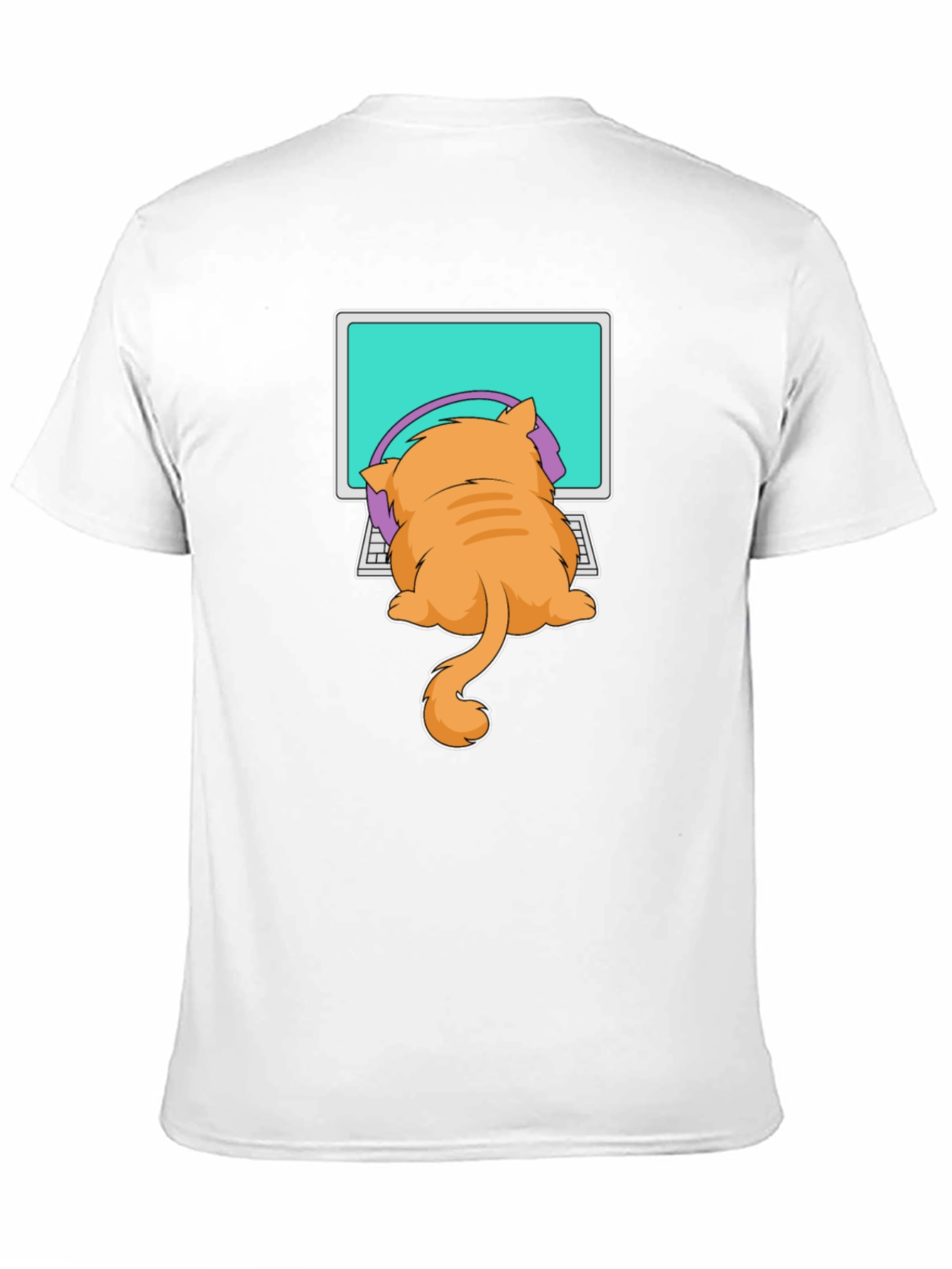 Cat Gamer T-Shirt - Funny Kitten Computer Tee