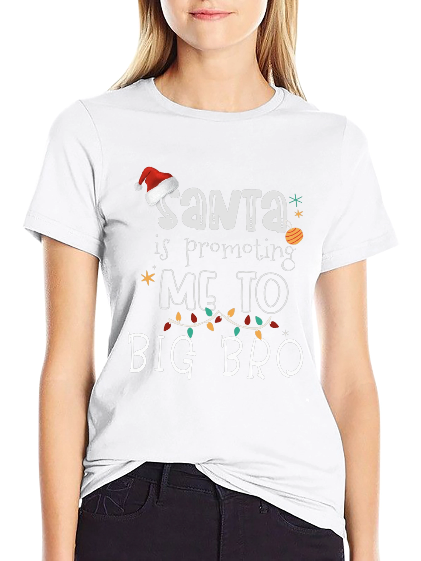 Santa Promoting Me to Big Bro T-Shirt