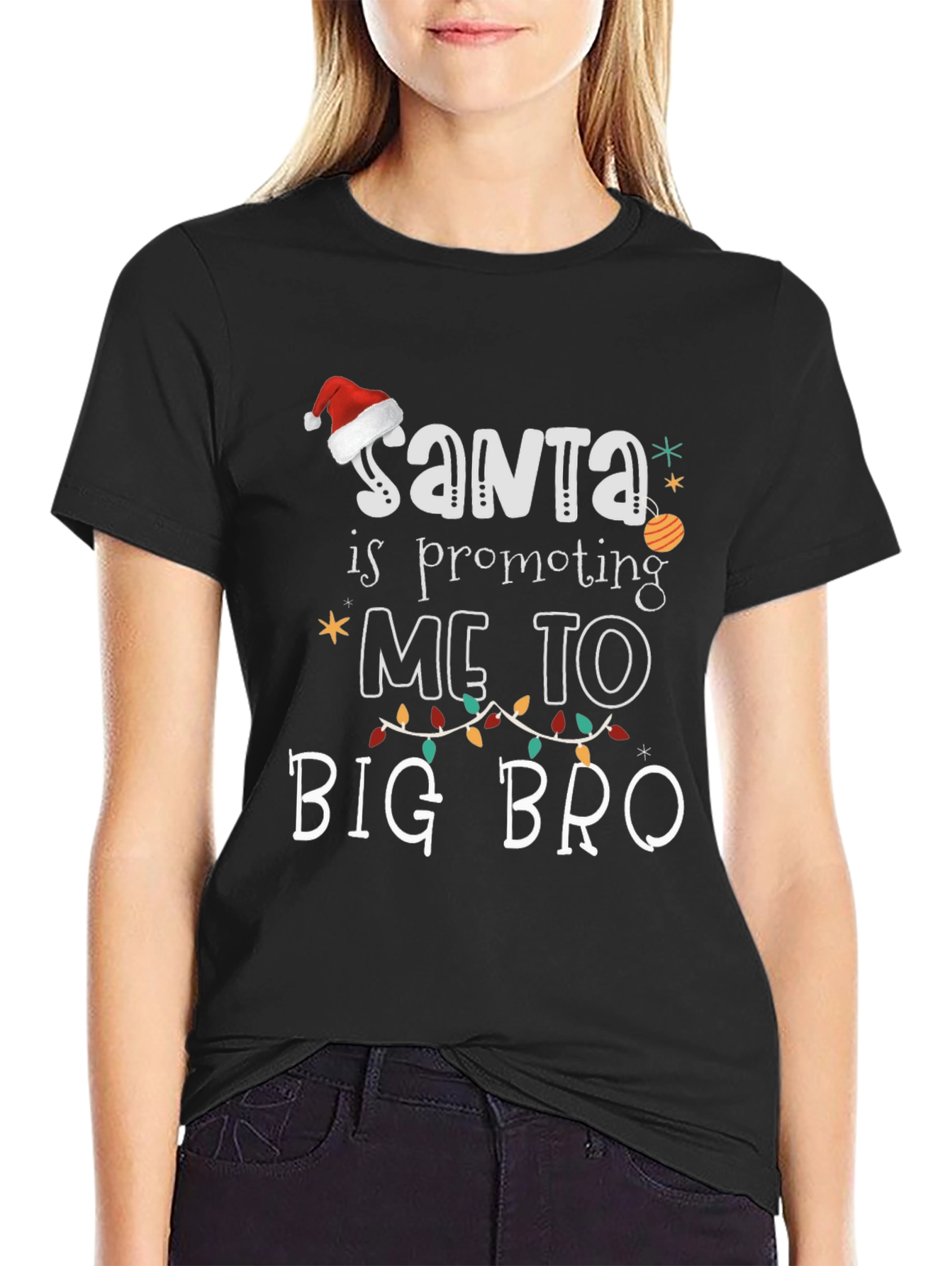 Santa Promoting Me to Big Bro T-Shirt