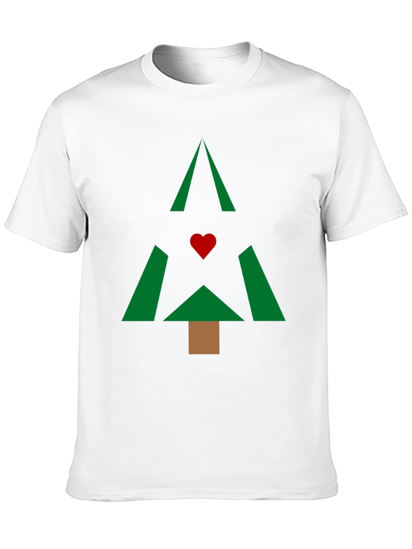 Geometric Christmas Tree Graphic Tee
