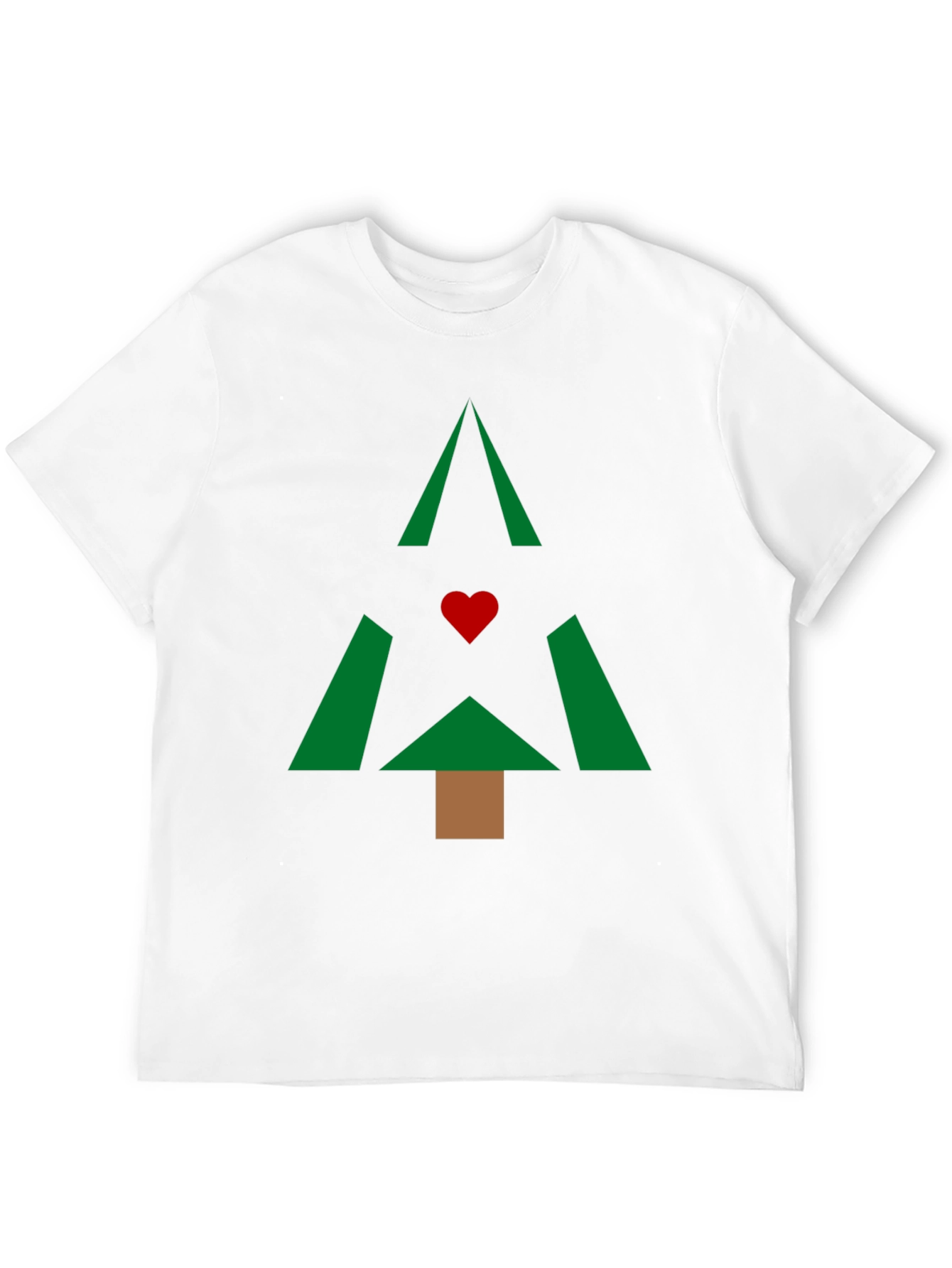 Geometric Christmas Tree Graphic Tee
