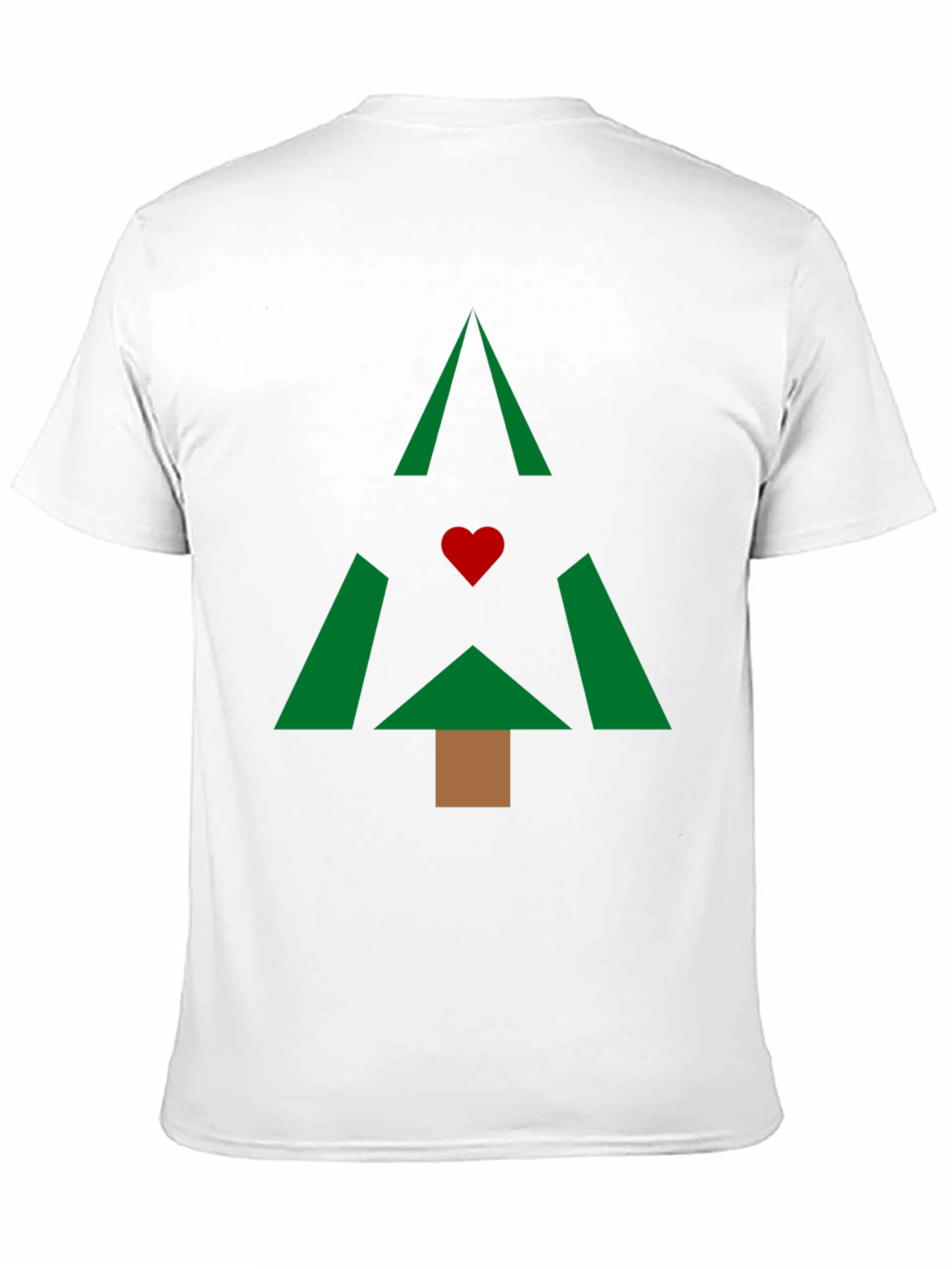 Geometric Christmas Tree Graphic Tee