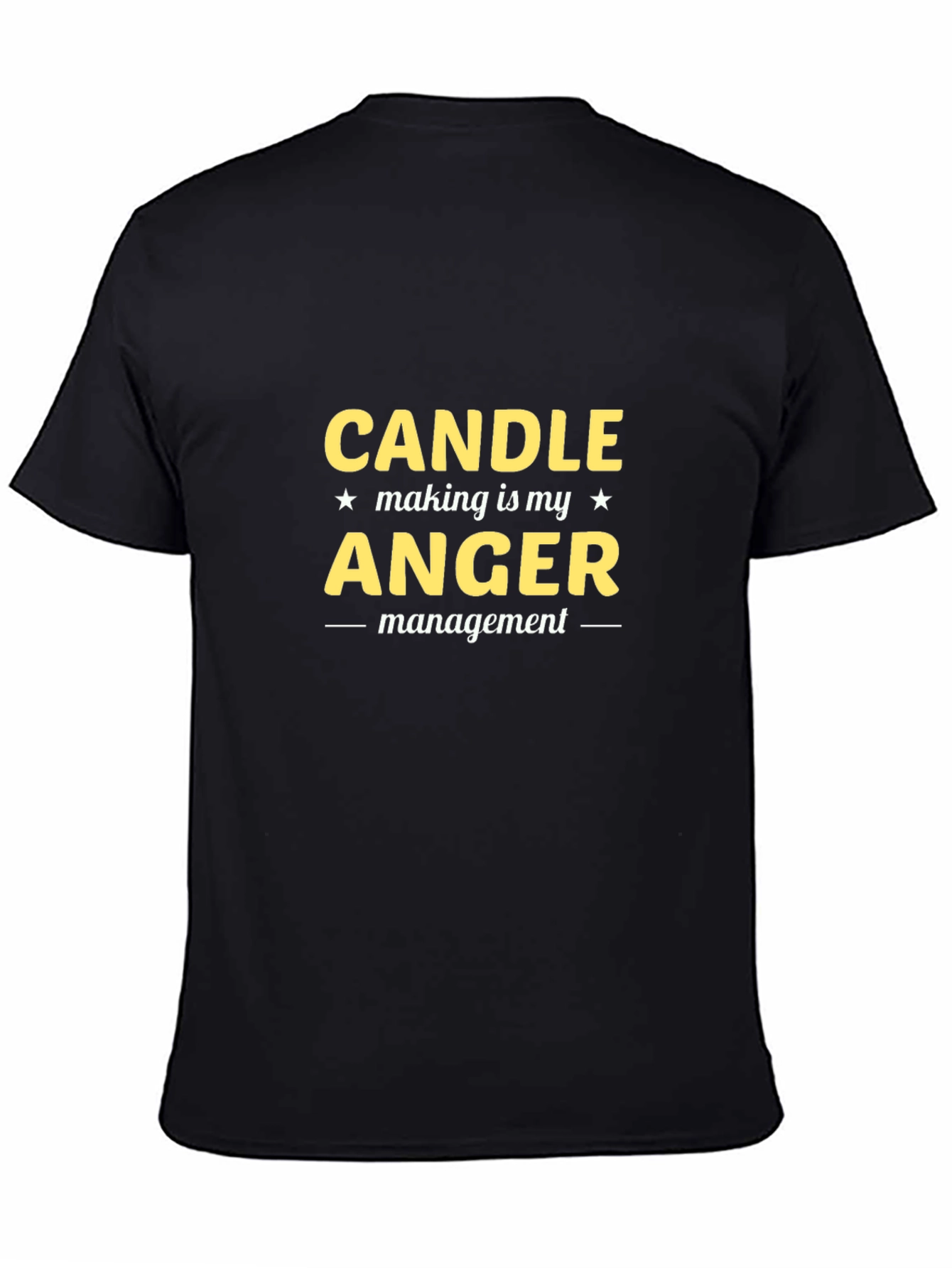 Candle Making Anger Management Black T-Shirt