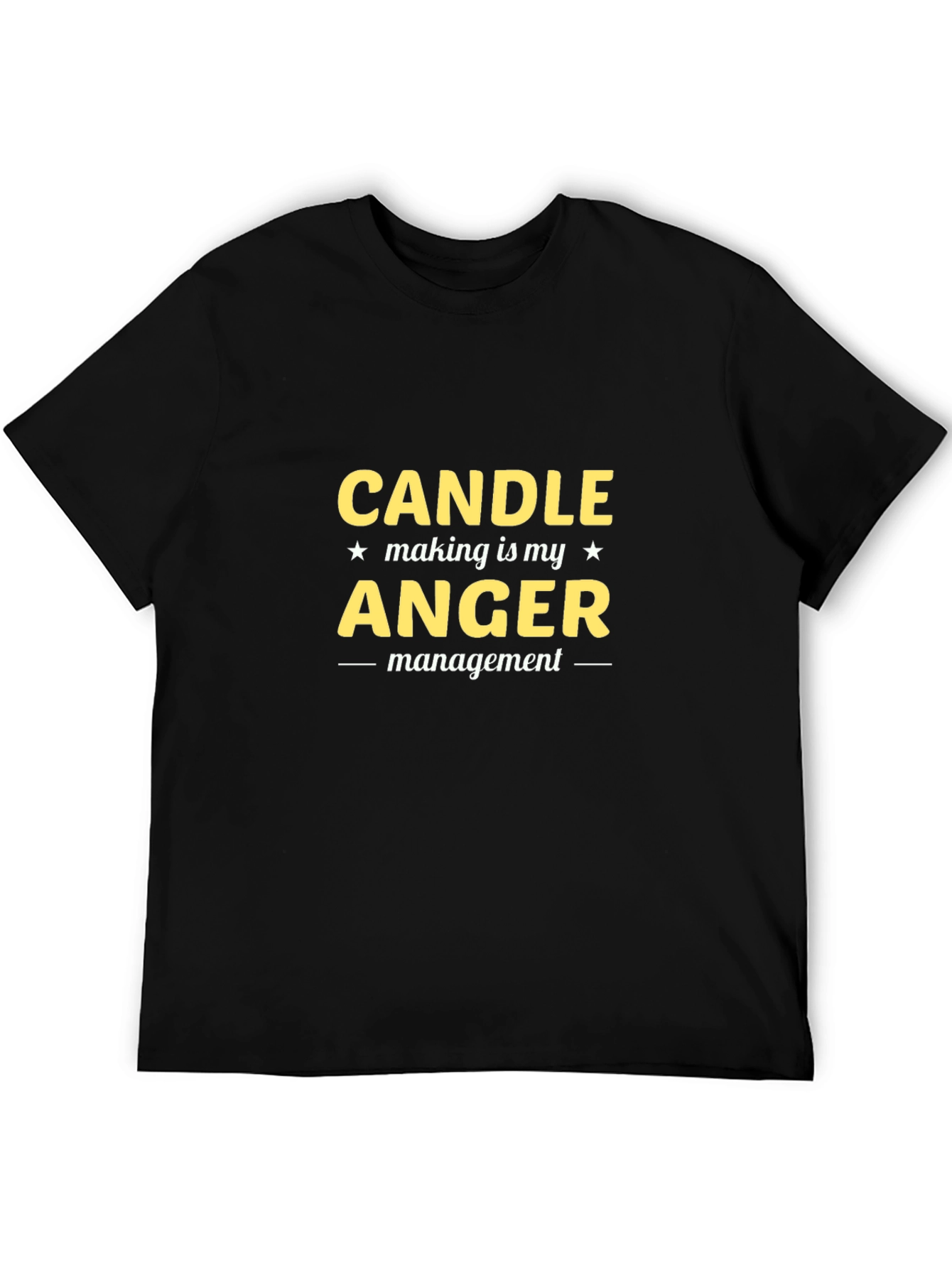 Candle Making Anger Management Black T-Shirt