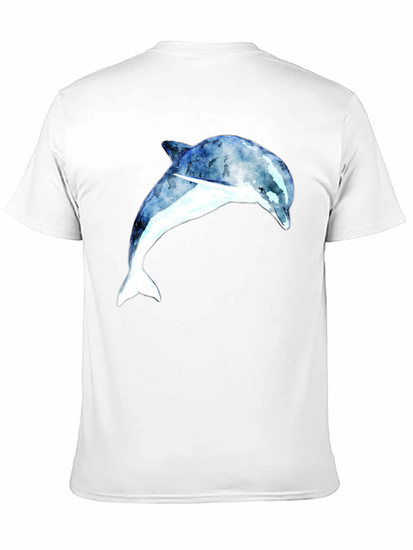 Dolphin Graphic Tee - Black Cotton Blend