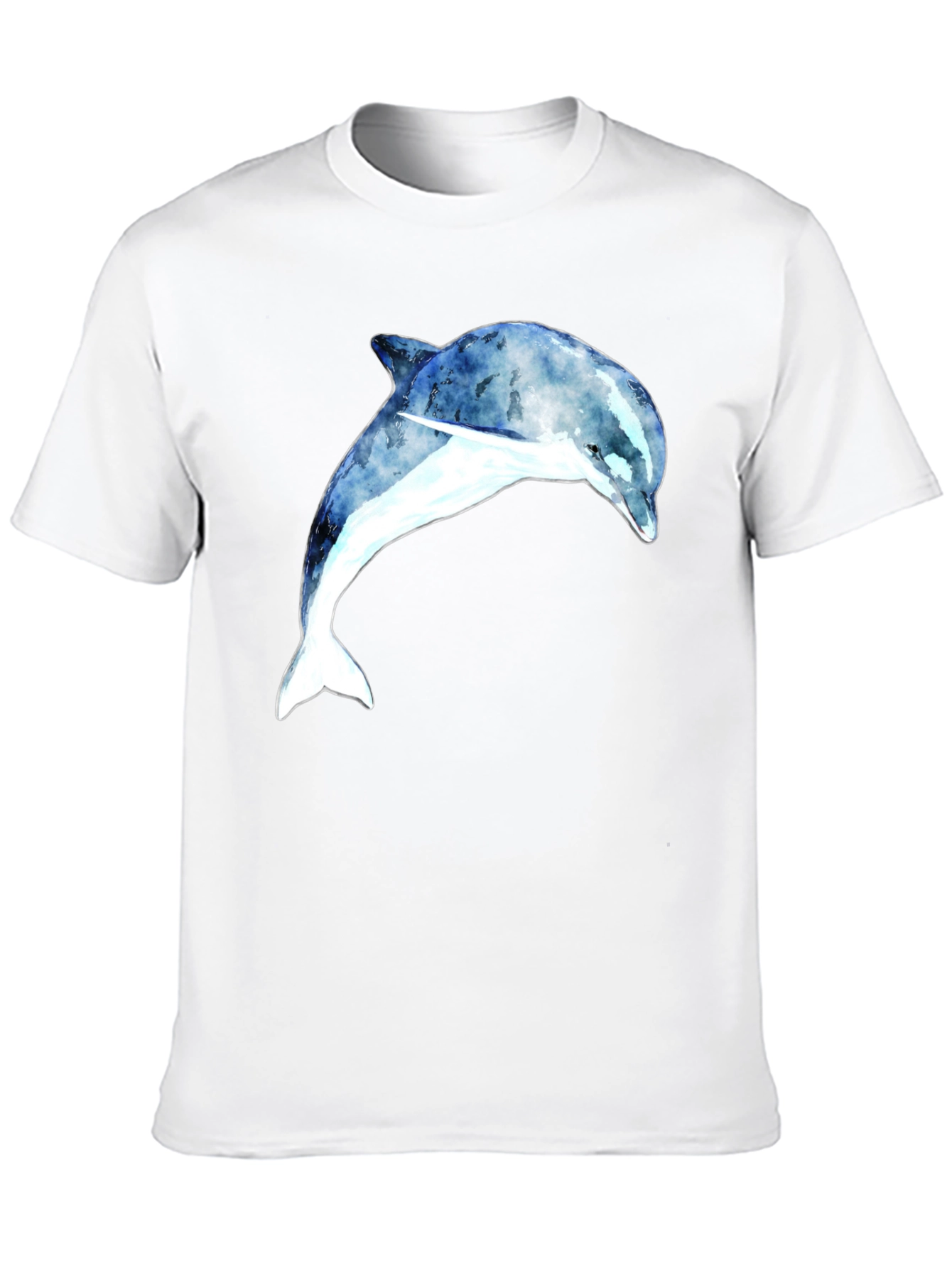 Dolphin Graphic Tee - Black Cotton Blend