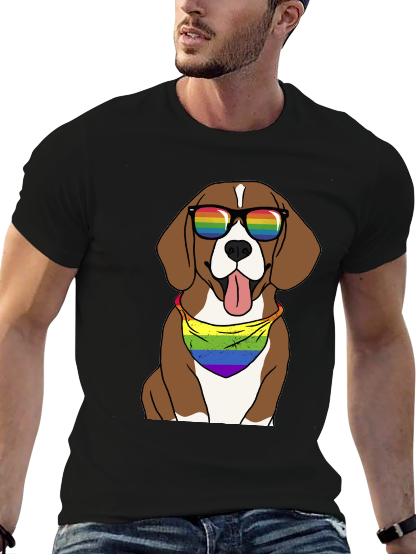 Pride Beagle T-Shirt - LGBTQ+ Dog Tee