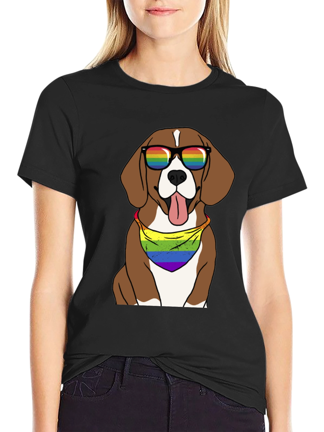 Pride Beagle T-Shirt - LGBTQ+ Dog Tee