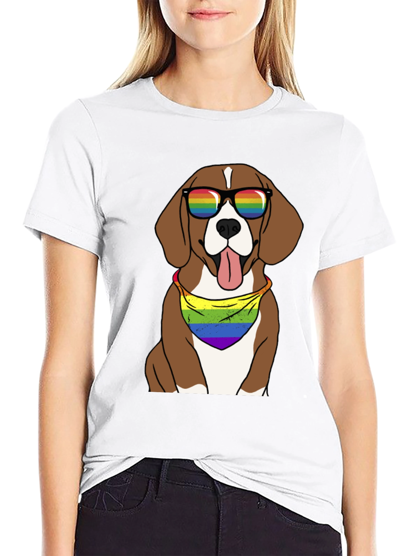 Pride Beagle T-Shirt - LGBTQ+ Dog Tee