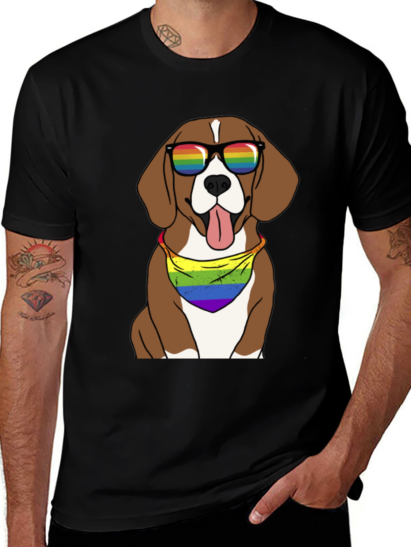 Pride Beagle T-Shirt - LGBTQ+ Dog Tee
