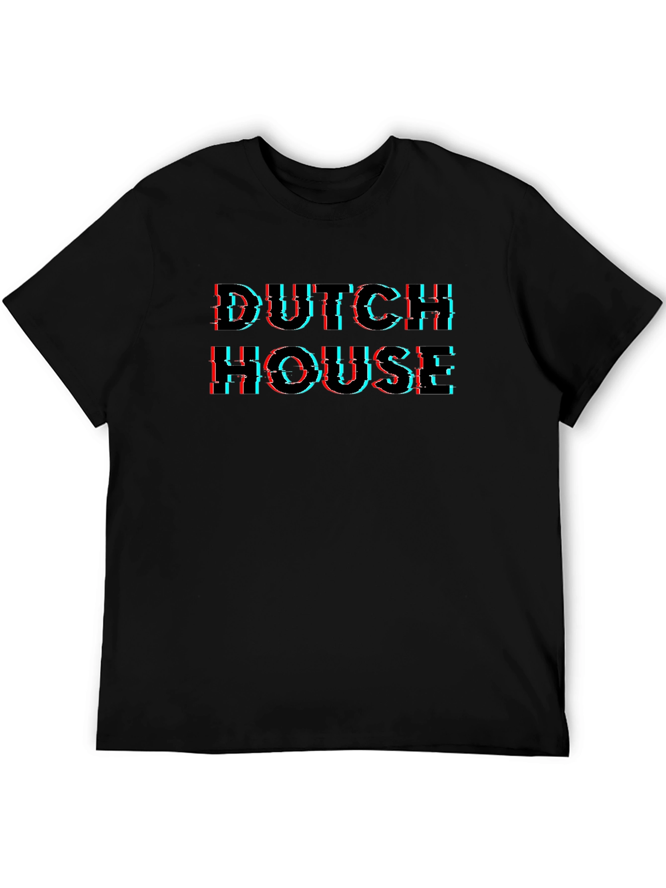 Dutch House Glitch T-Shirt - Black Graphic Tee