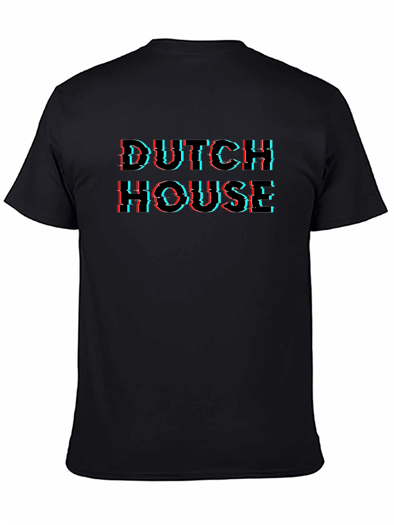 Dutch House Glitch T-Shirt - Black Graphic Tee