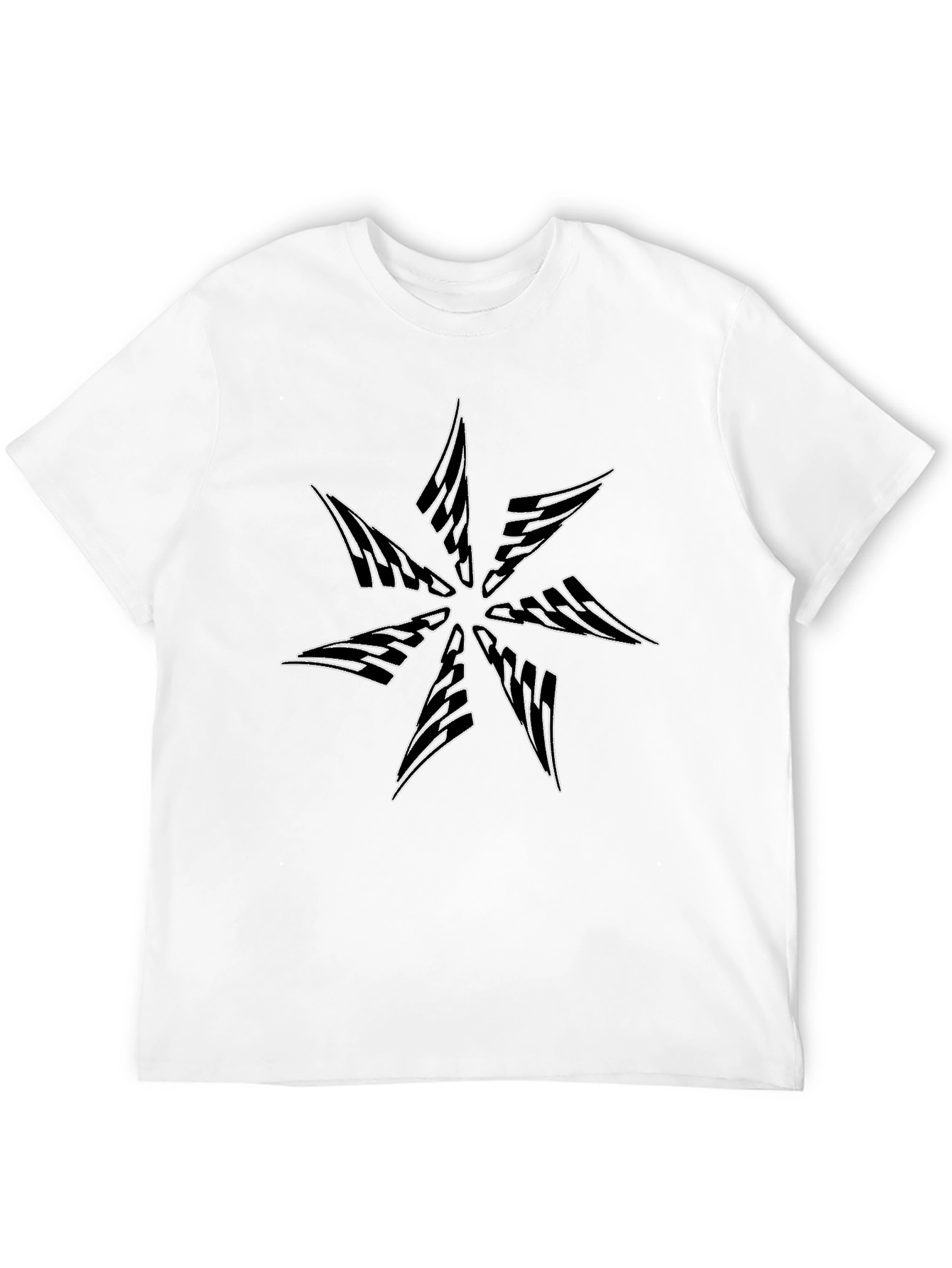 Graphic Starburst Tee - Modern Black T-Shirt