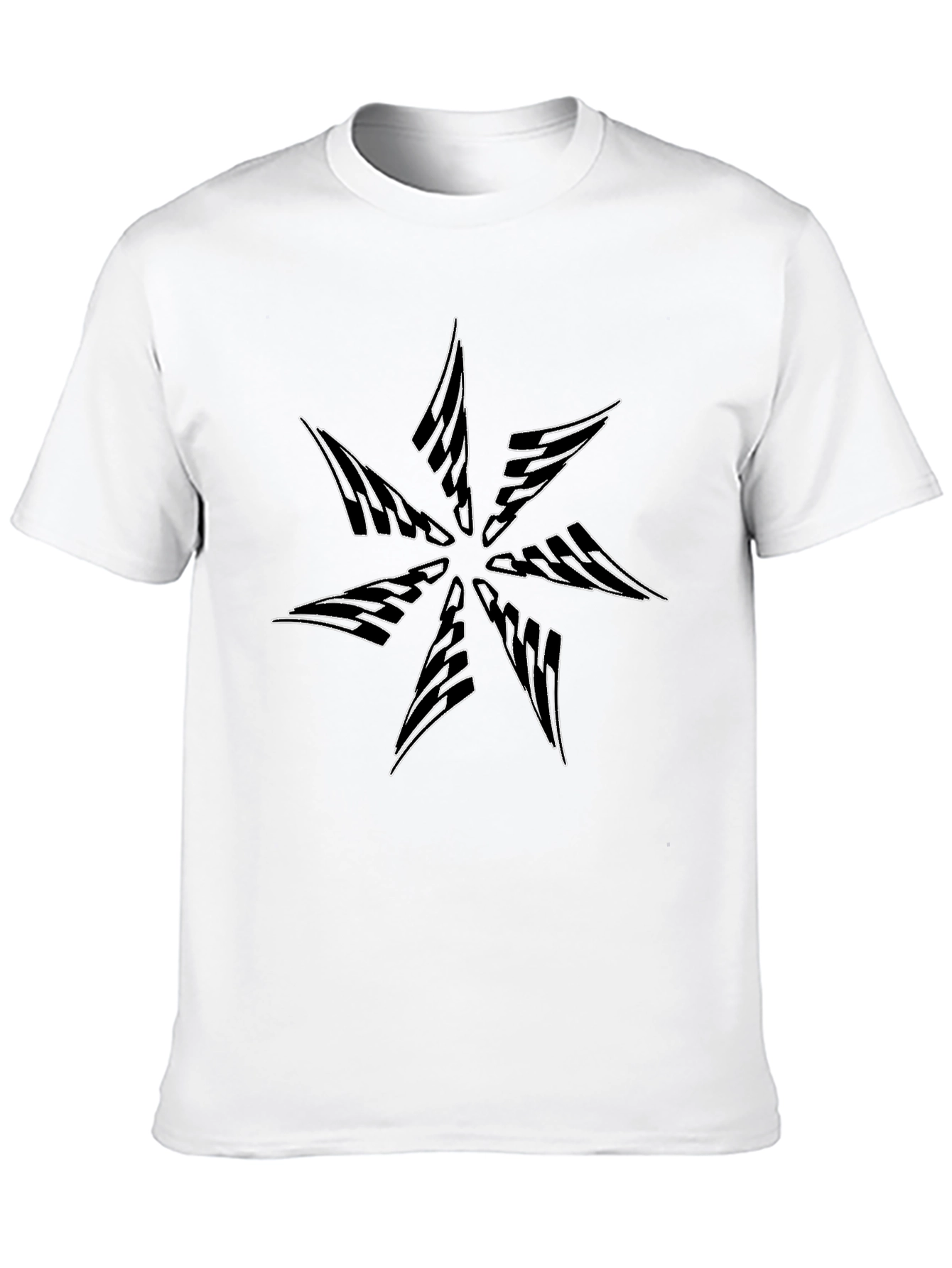 Graphic Starburst Tee - Modern Black T-Shirt