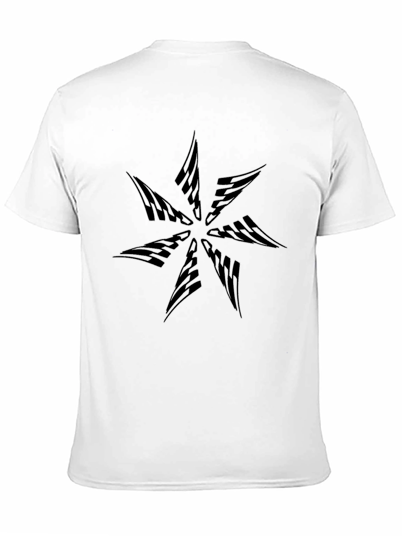 Graphic Starburst Tee - Modern Black T-Shirt