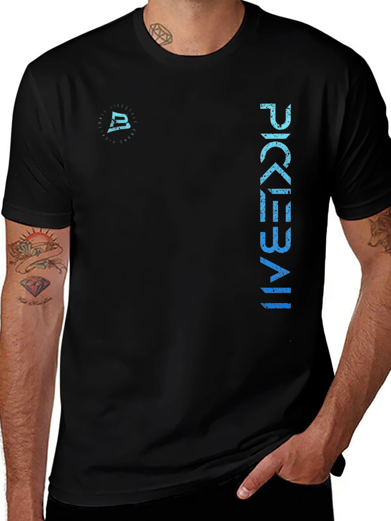 Pickleball T-Shirt - Gradient Print