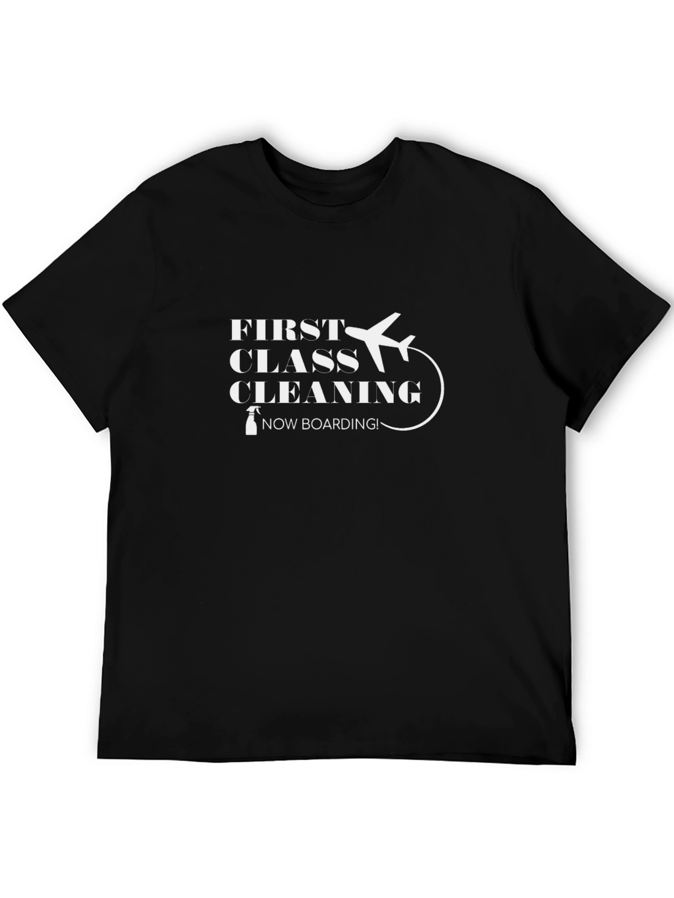 First Class Cleaning T-Shirt - Airplane Design