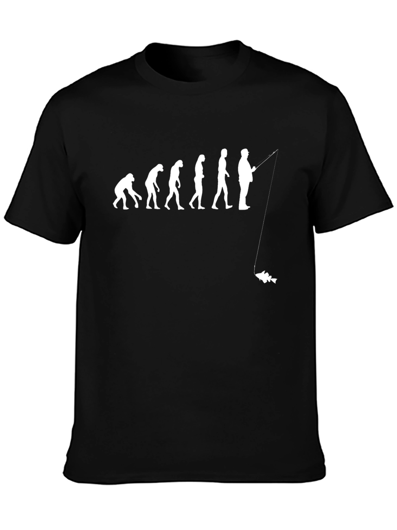 Evolution of a Fisherman T-Shirt - Black