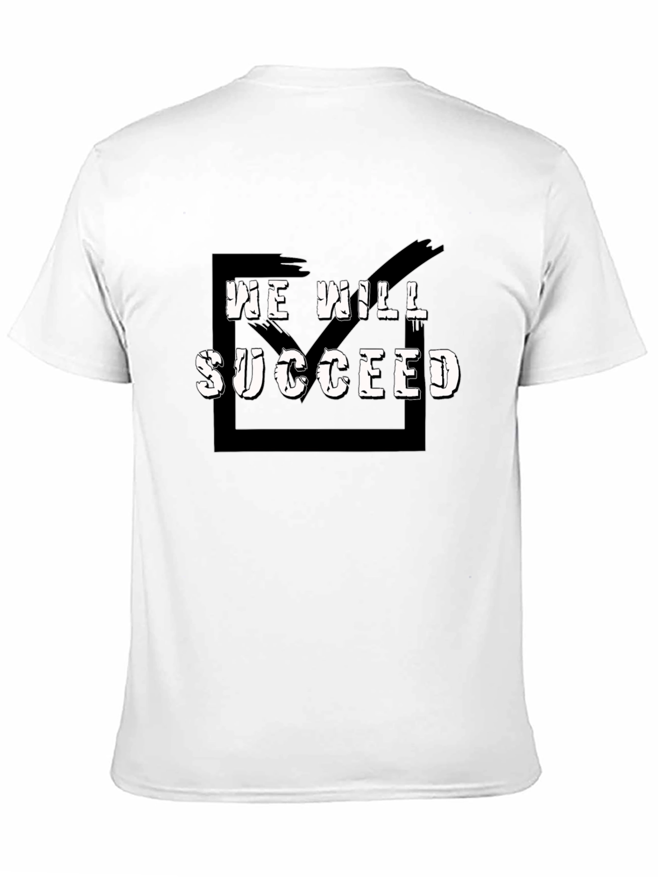 We Will Succeed Graphic Tee - Black Casual T-Shirt