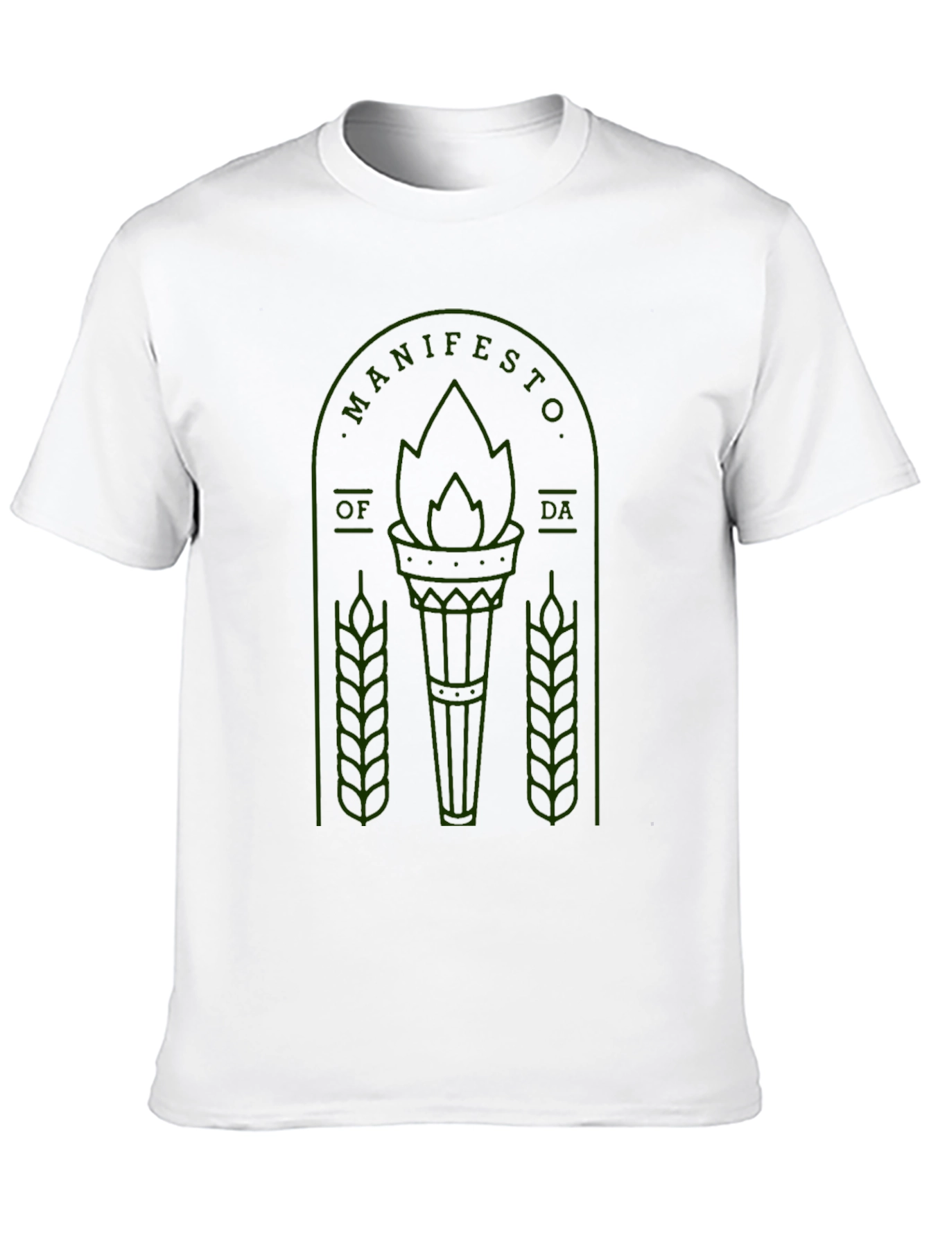 Manifesto T-Shirt - Green Graphic Print Tee