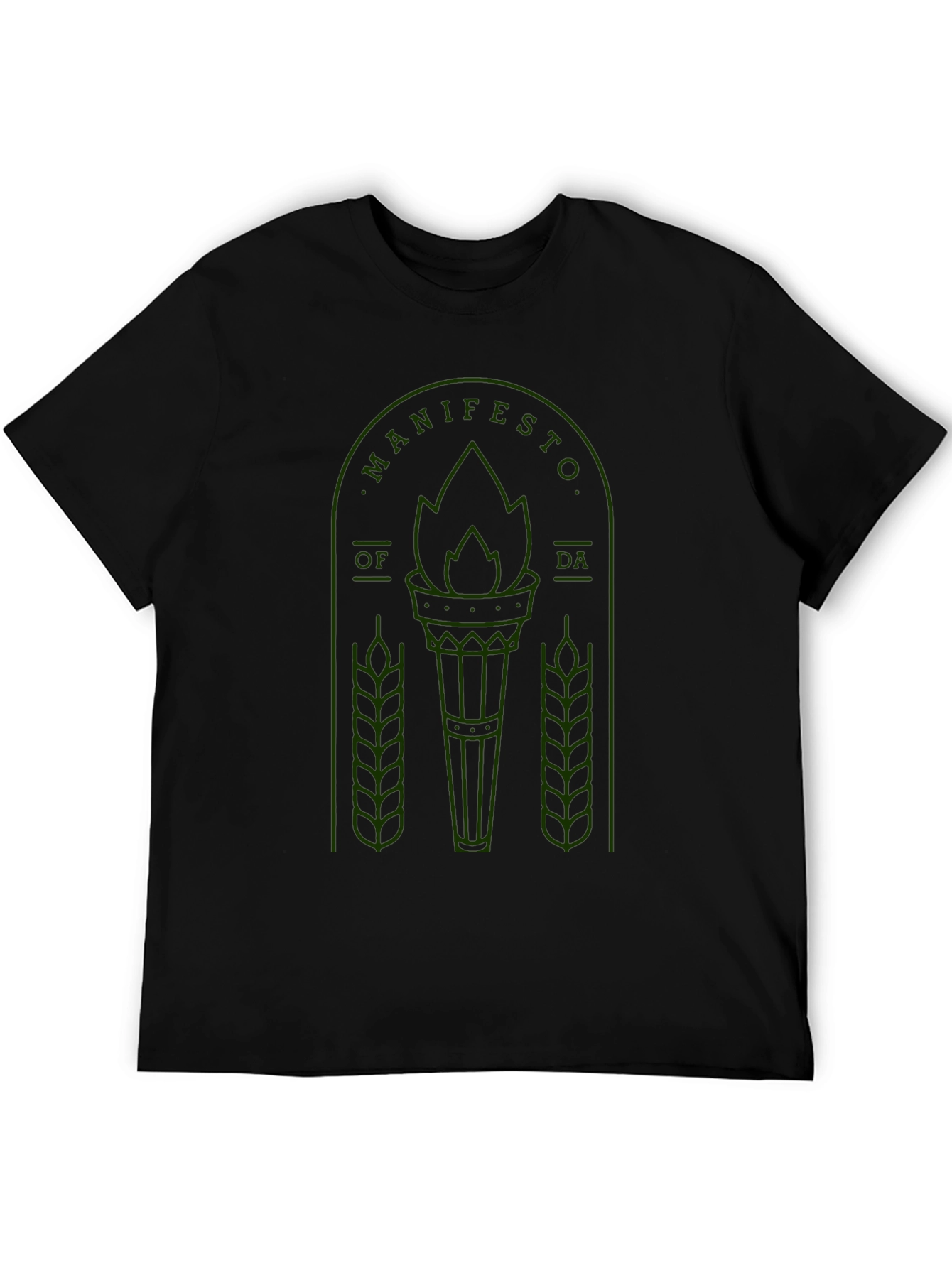 Manifesto T-Shirt - Green Graphic Print Tee