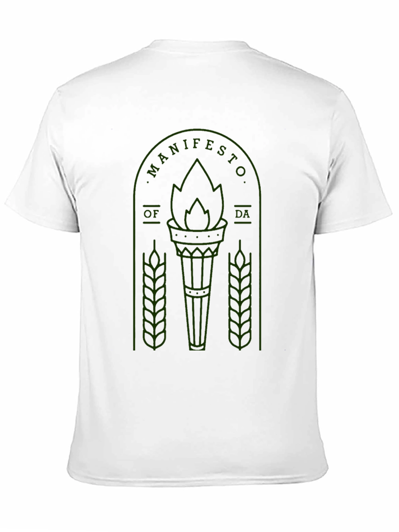 Manifesto T-Shirt - Green Graphic Print Tee