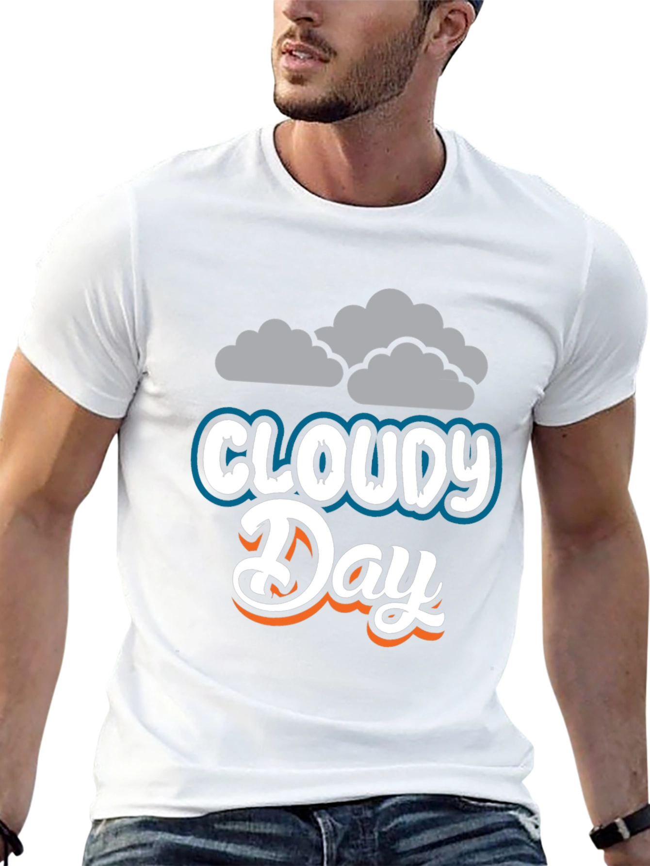 Cloudy Day Graphic Tee - Soft & Stylish