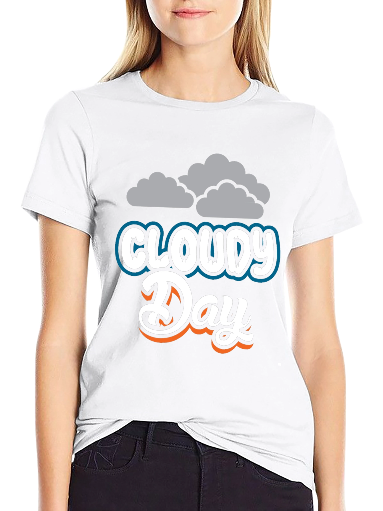 Cloudy Day Graphic Tee - Soft & Stylish