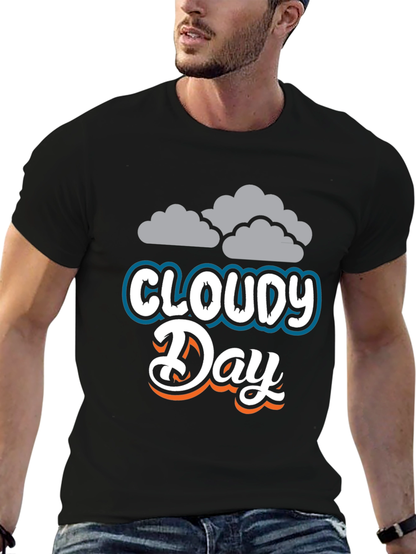 Cloudy Day Graphic Tee - Soft & Stylish