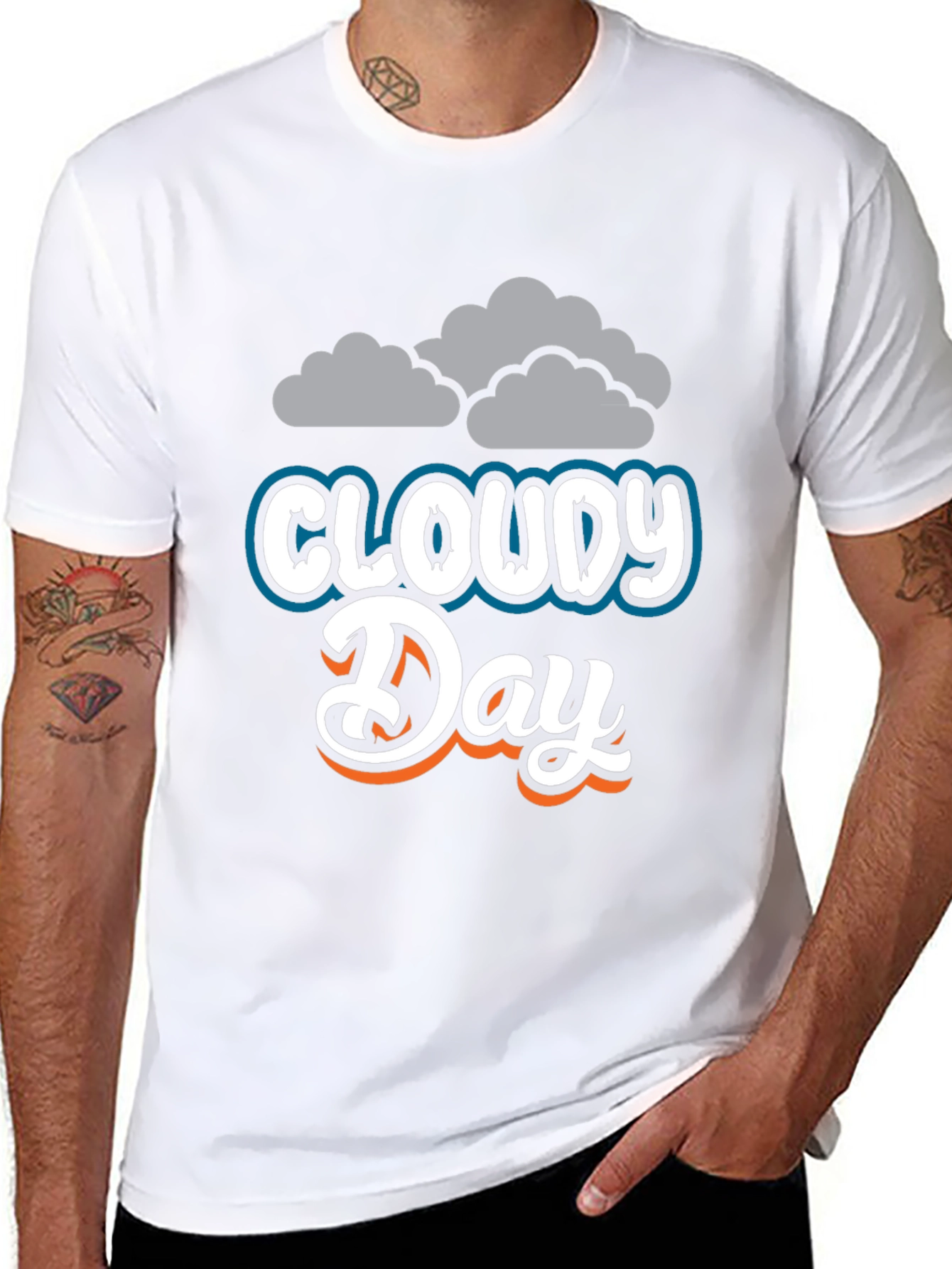 Cloudy Day Graphic Tee - Soft & Stylish