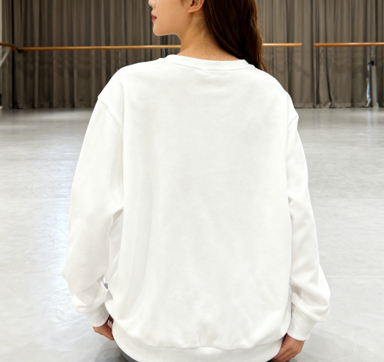 Bold Gym-Inspired Dumbbell Print Sweatshirt