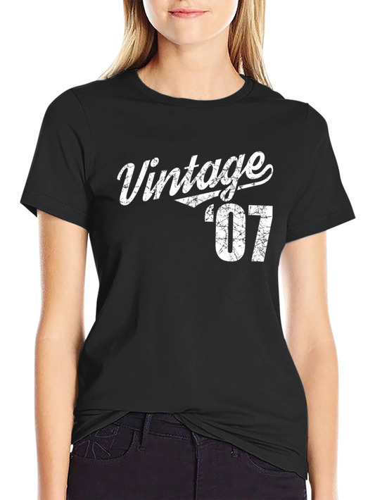 Vintage 07 Graphic Tee - Retro Style