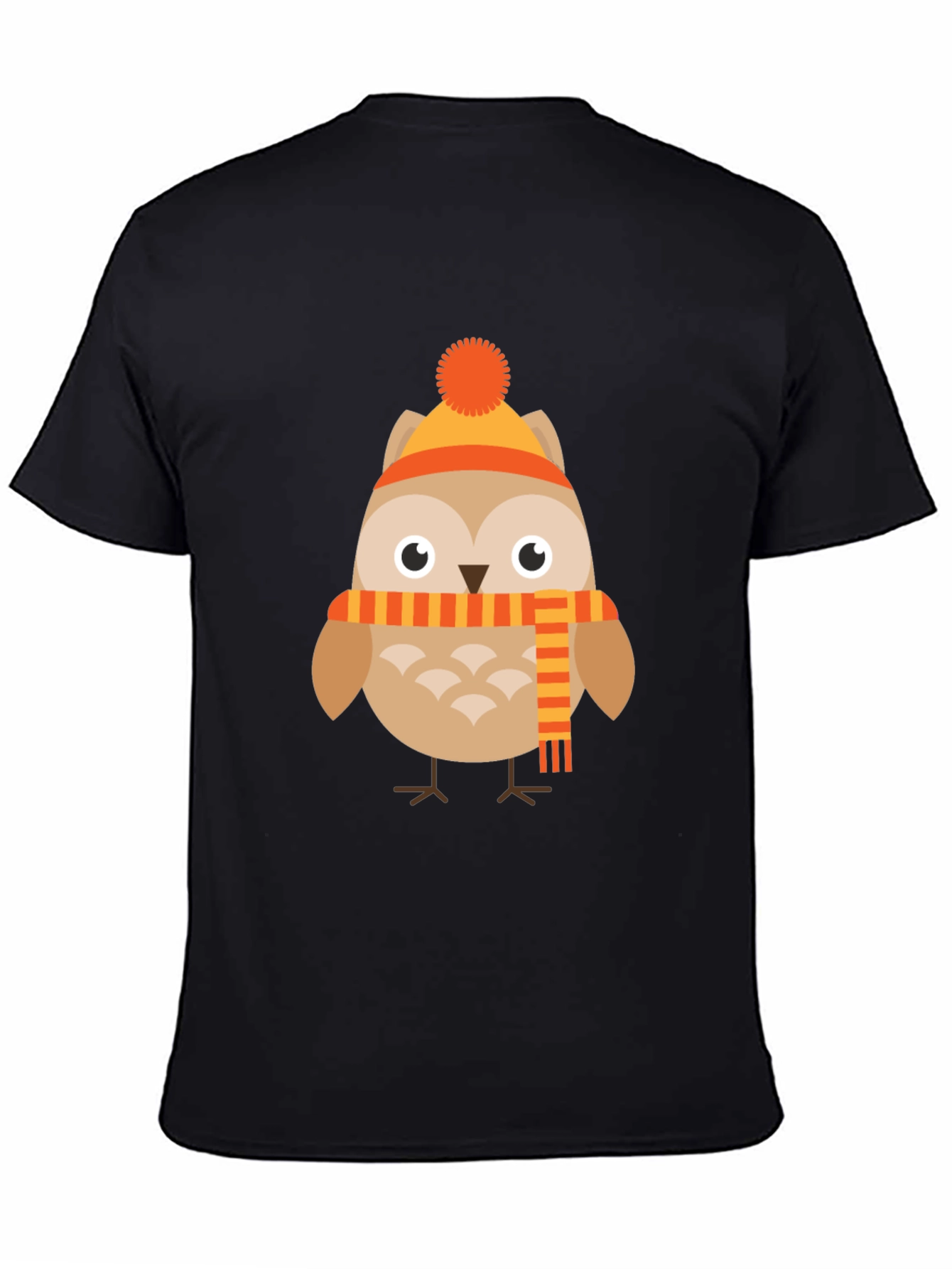 Owl in Winter Gear Graphic Tee