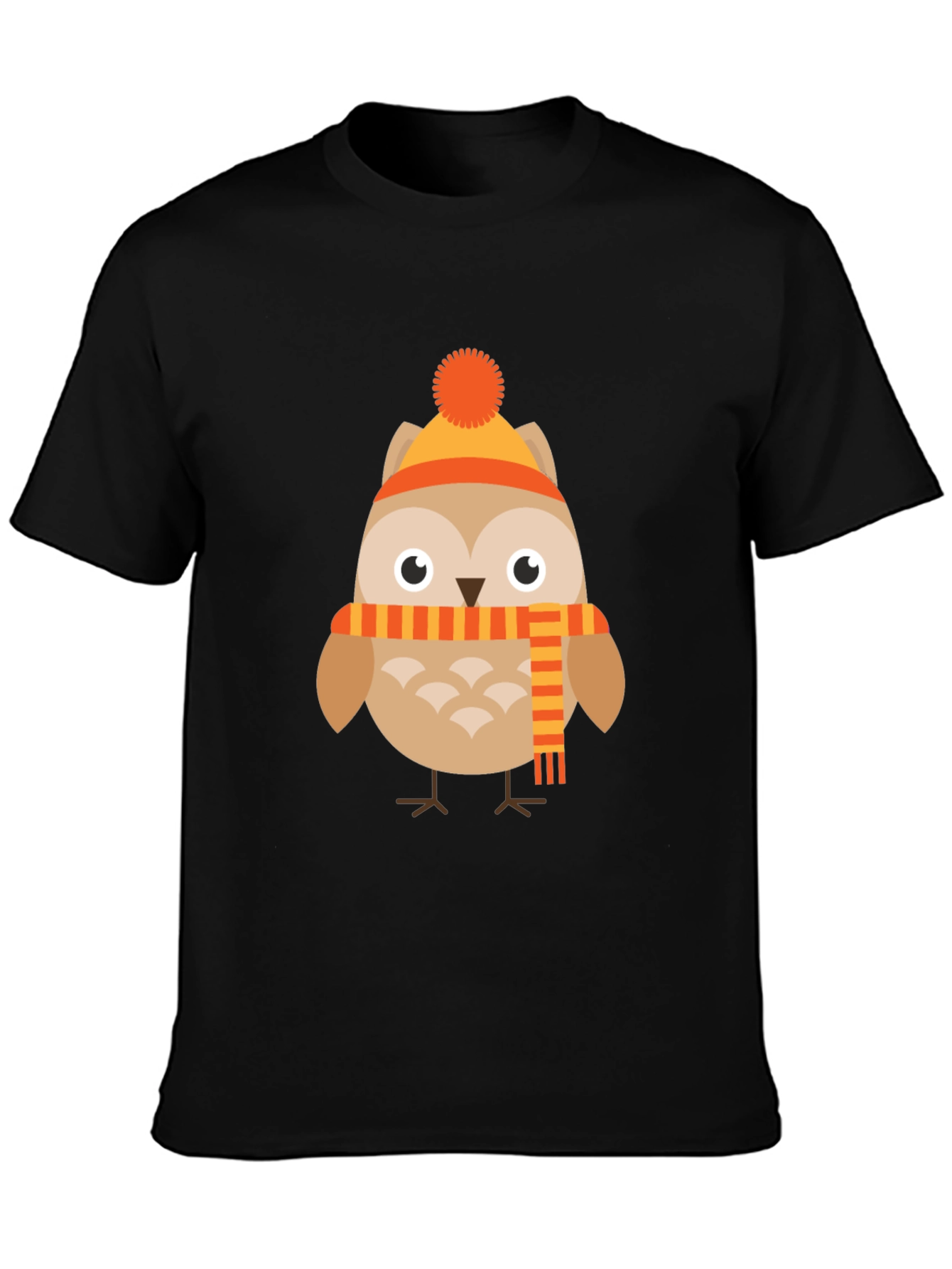 Owl in Winter Gear Graphic Tee