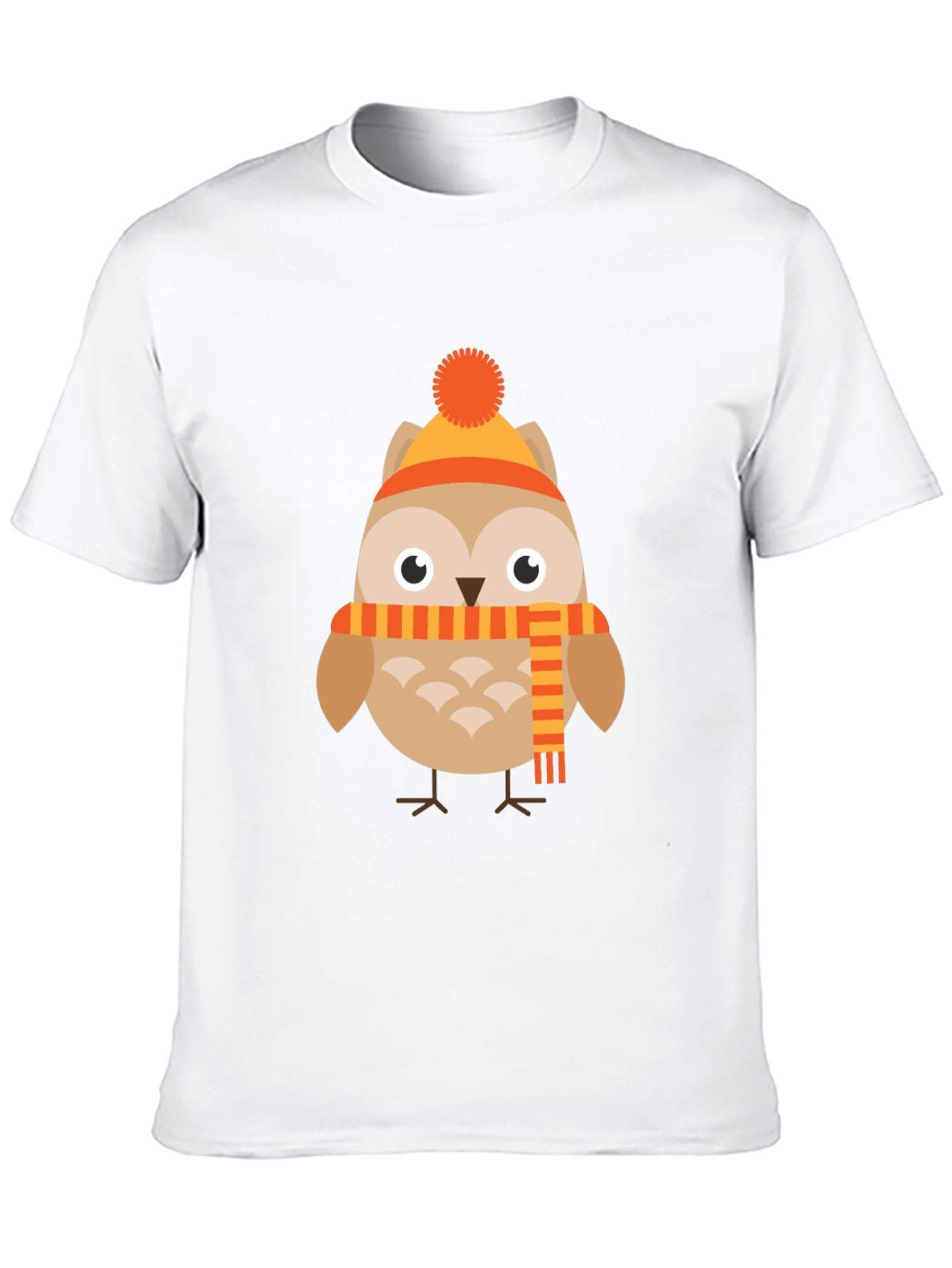 Owl in Winter Gear Graphic Tee