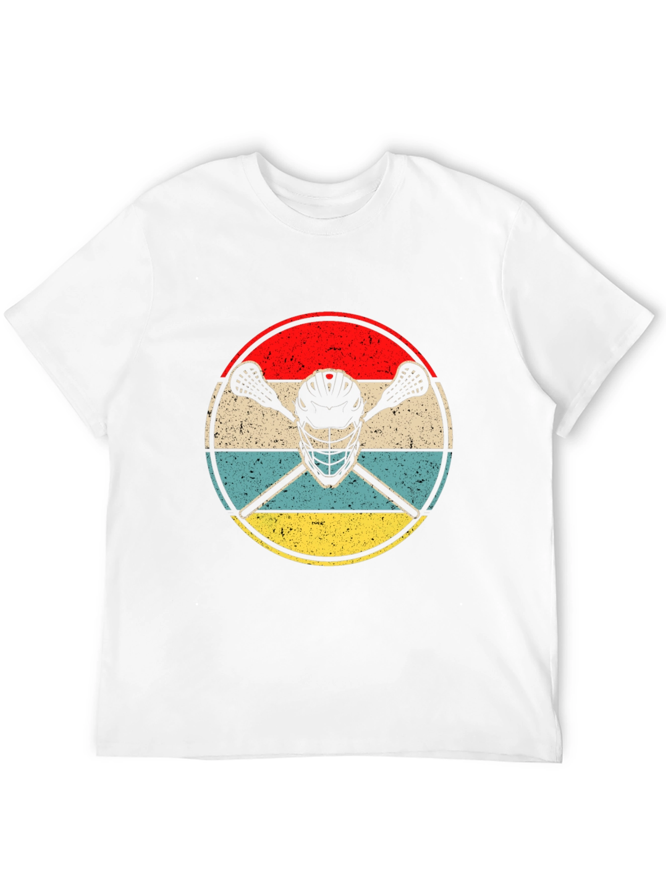 Lacrosse Helmet & Sticks Graphic T-Shirt