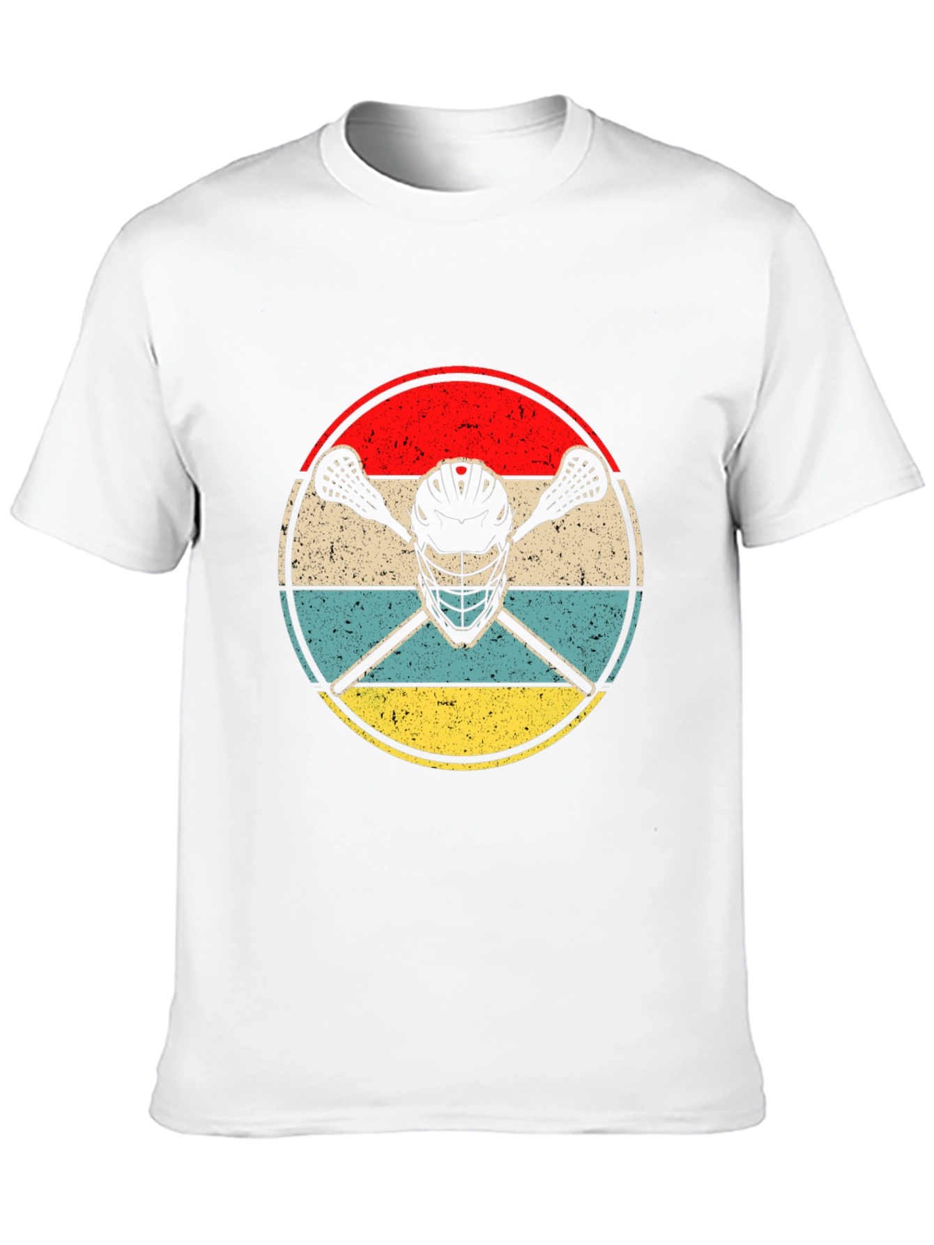 Lacrosse Helmet & Sticks Graphic T-Shirt