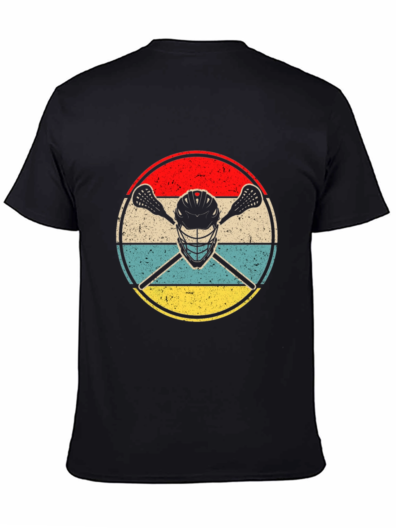 Lacrosse Helmet & Sticks Graphic T-Shirt