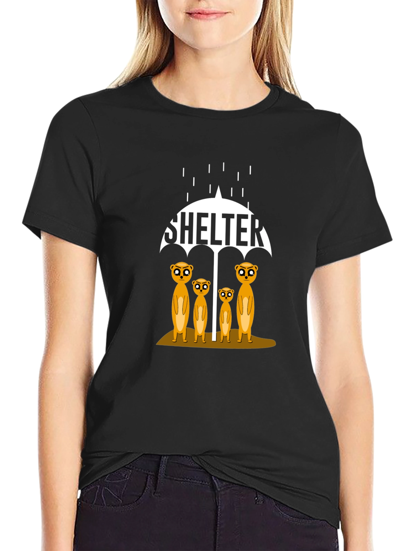 Shelter Meerkats Graphic T-Shirt - Unisex Cotton Tee