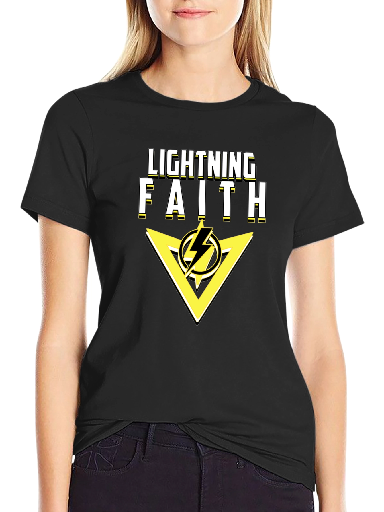 Lightning Faith Black T-Shirt