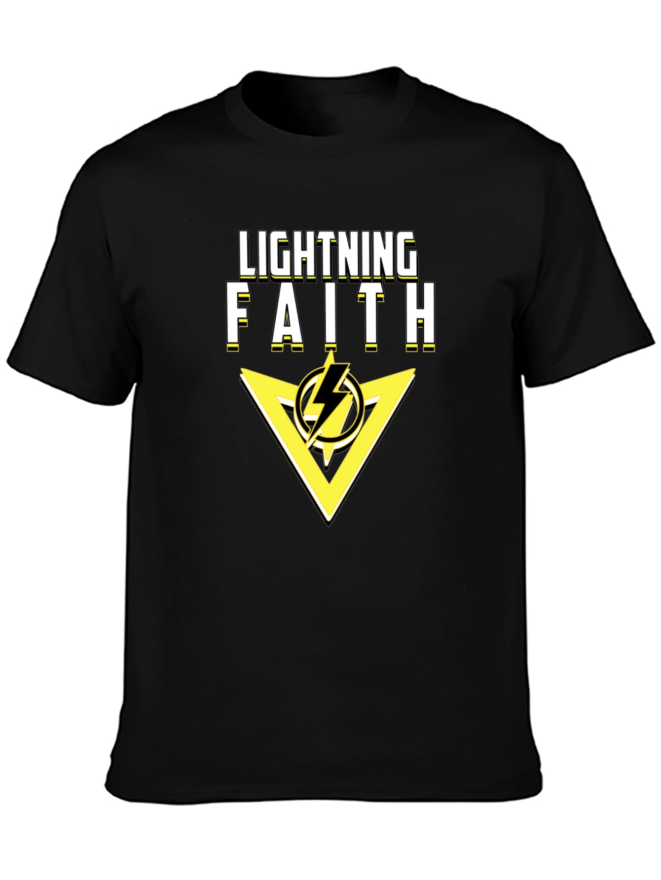 Lightning Faith Black T-Shirt