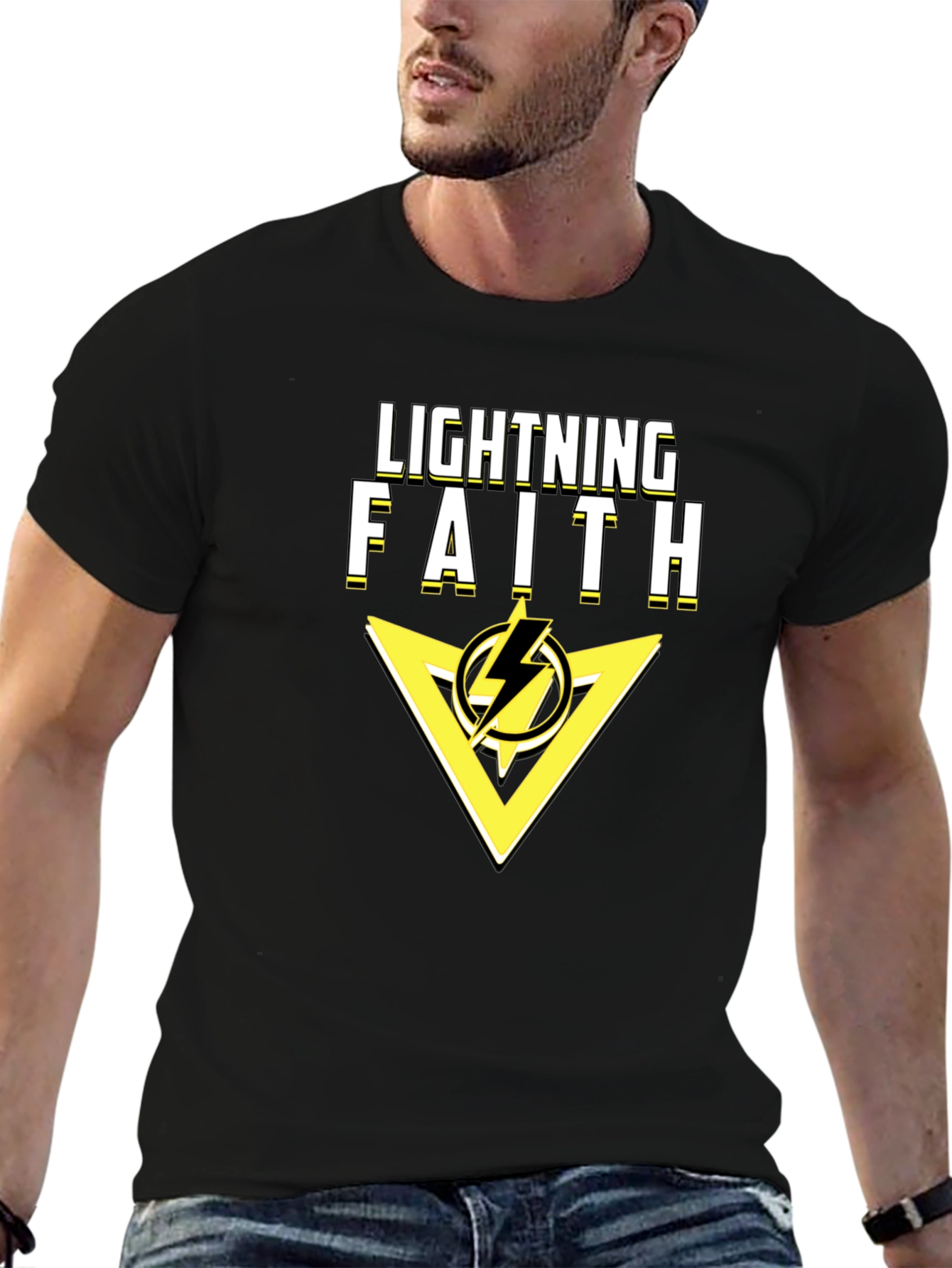 Lightning Faith Black T-Shirt