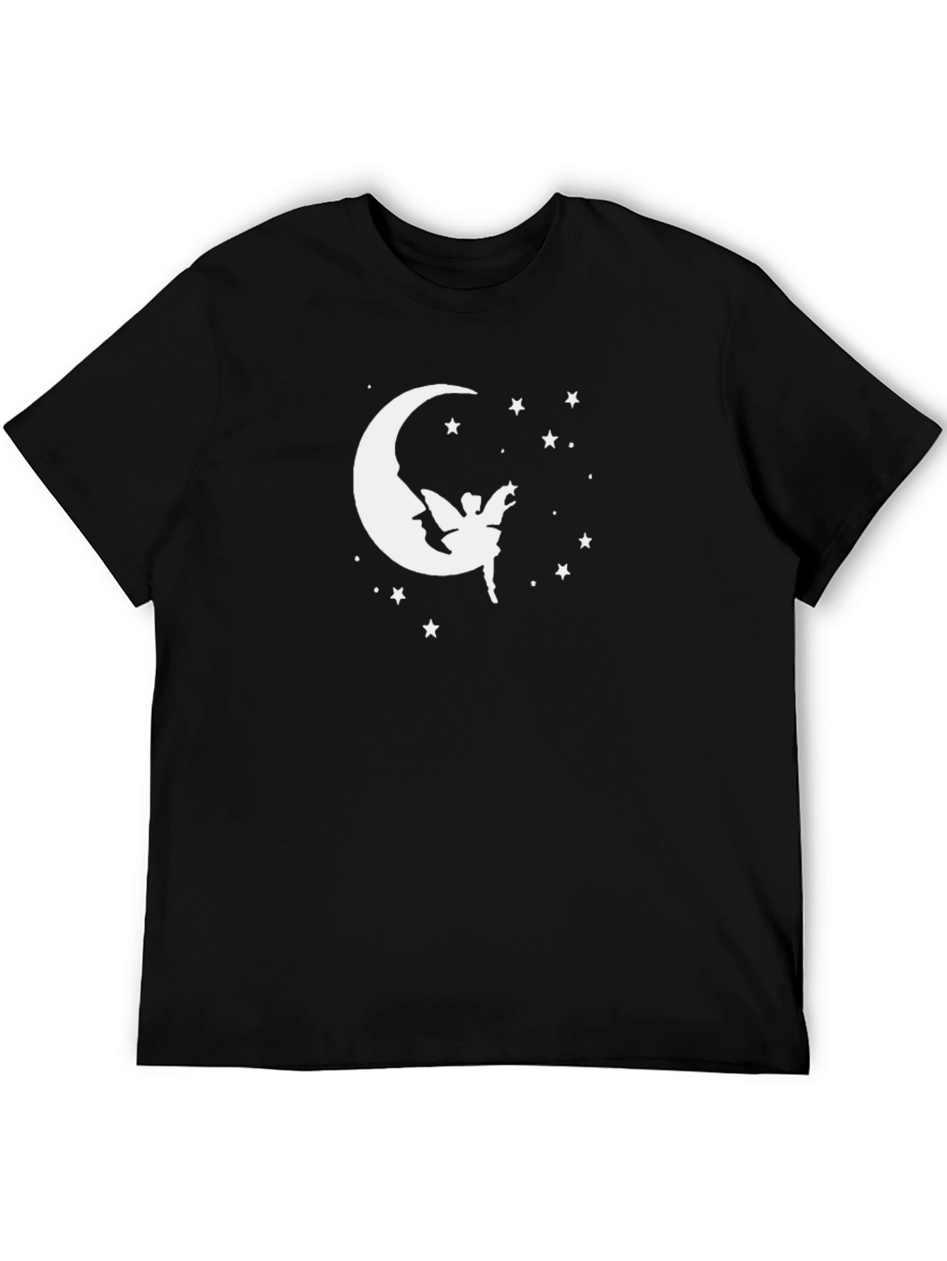 Fairy Moon Star Graphic Tee - Black