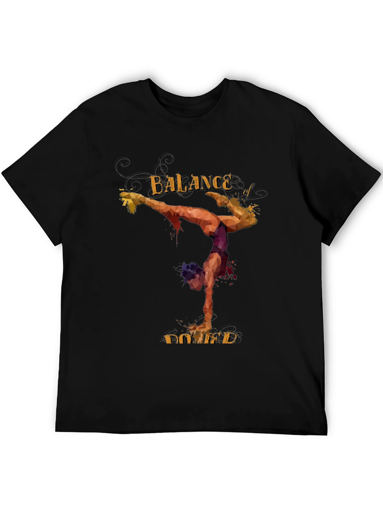 Balance Defined Graphic Tee - Black Casual Comfort