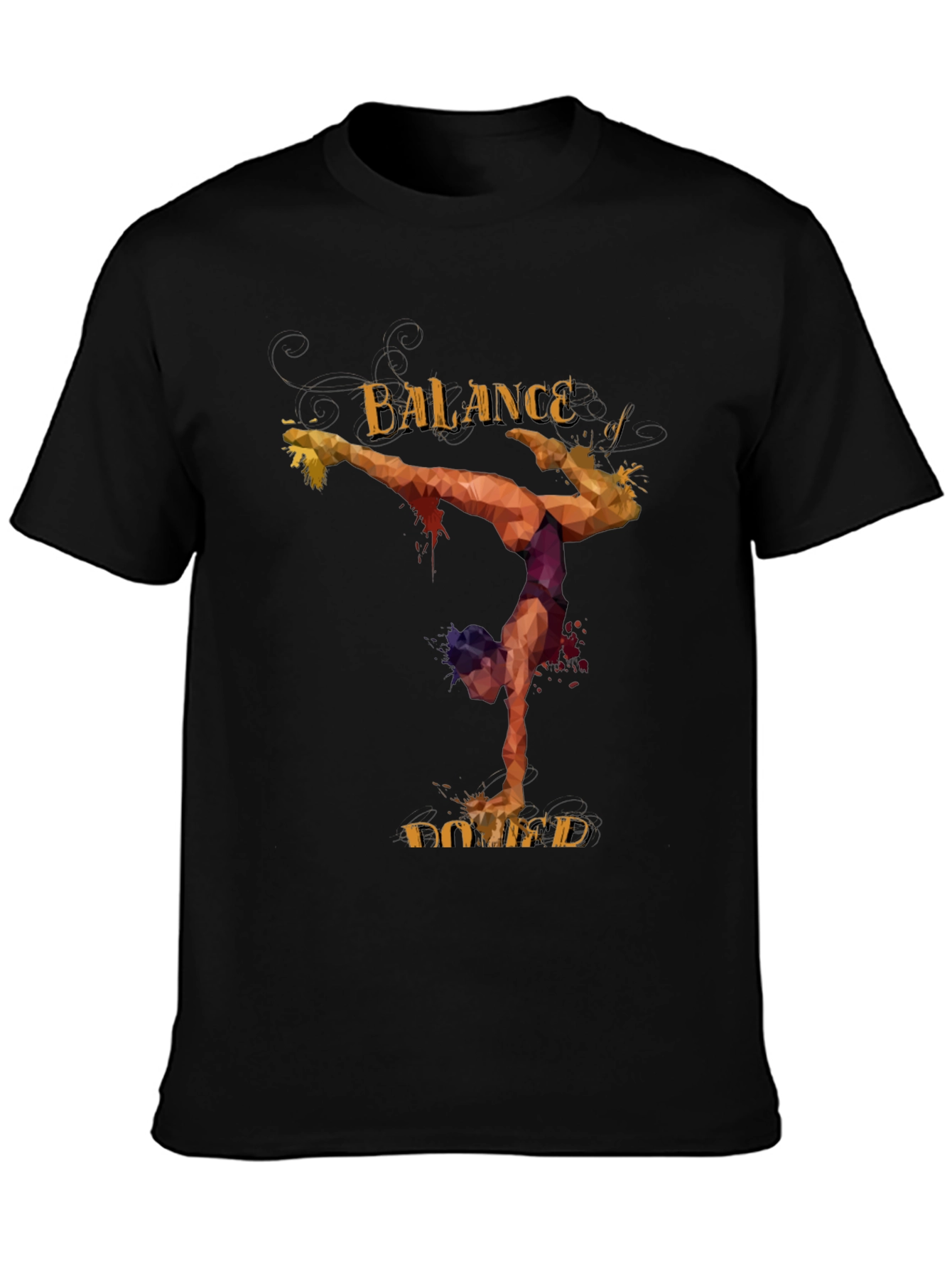 Balance Defined Graphic Tee - Black Casual Comfort