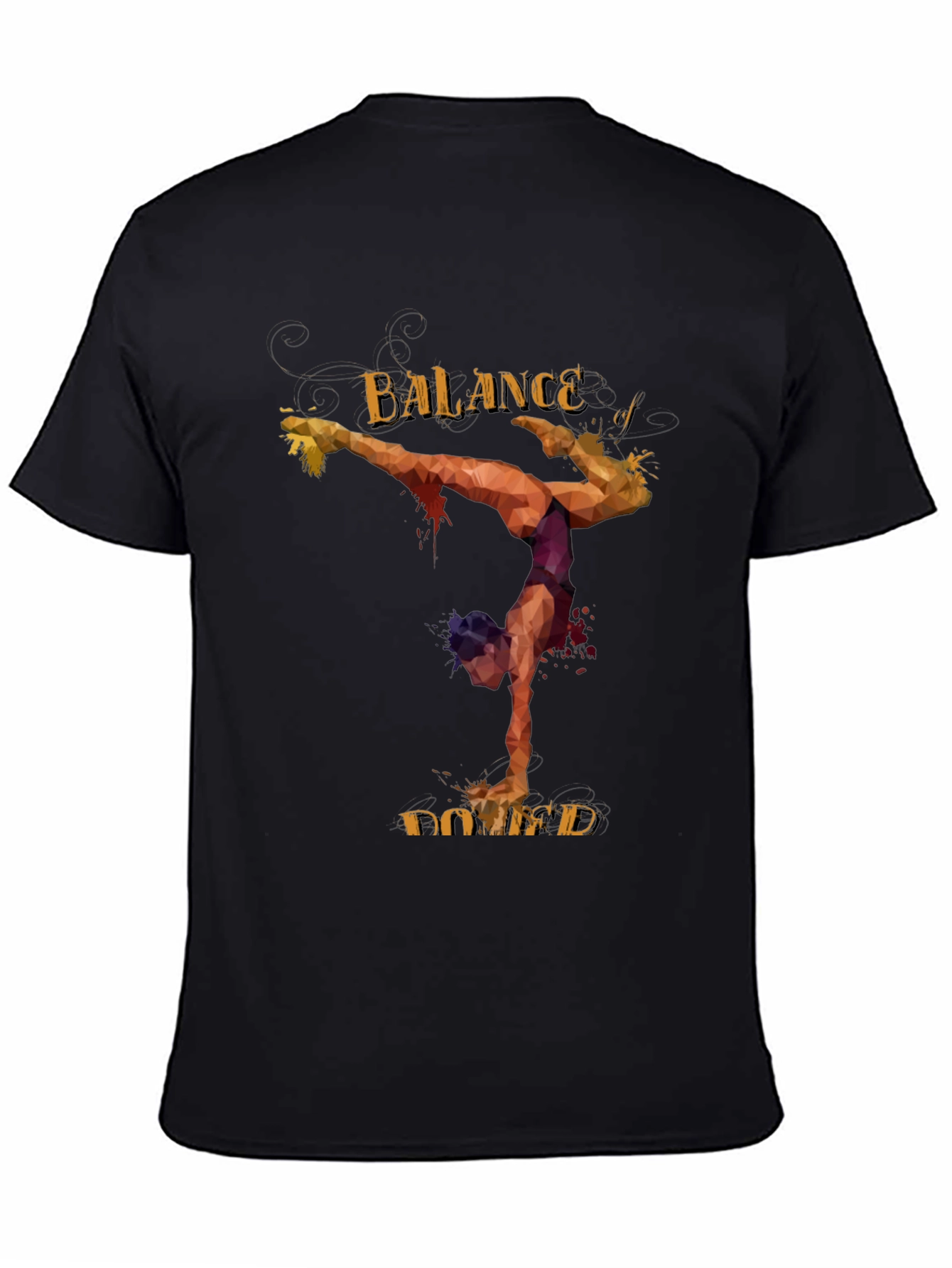 Balance Defined Graphic Tee - Black Casual Comfort