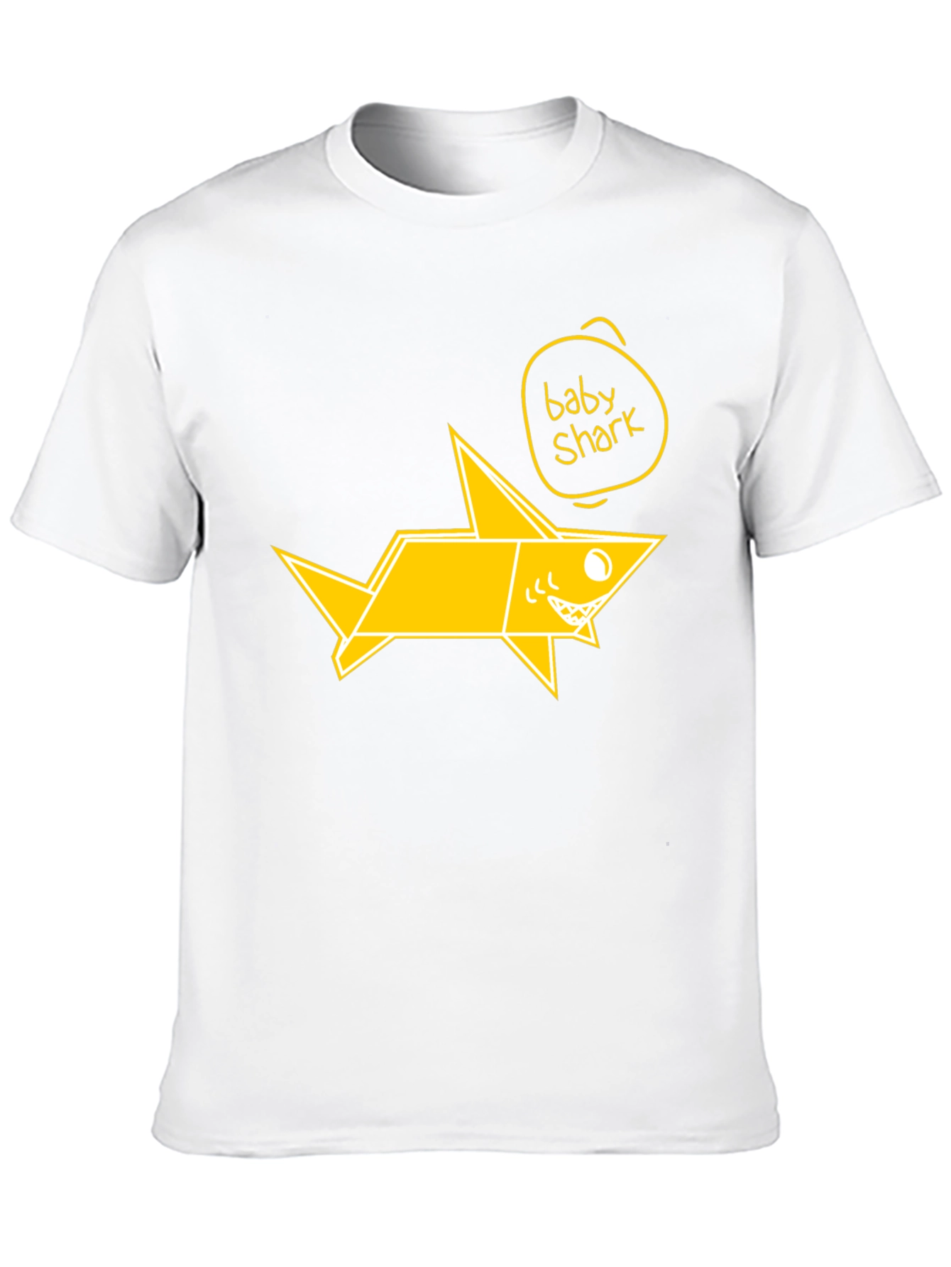 Baby Shark Origami Graphic Tee - Black