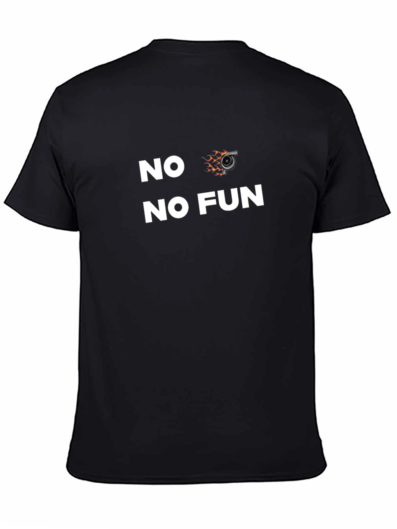 No Turbo No Fun T-Shirt Black