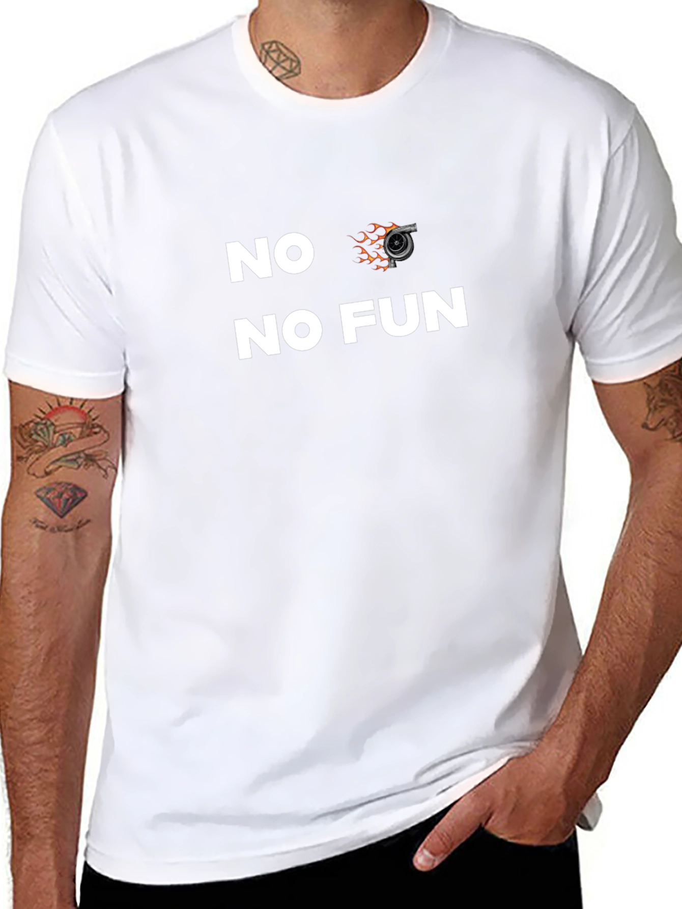 No Turbo No Fun T-Shirt Black