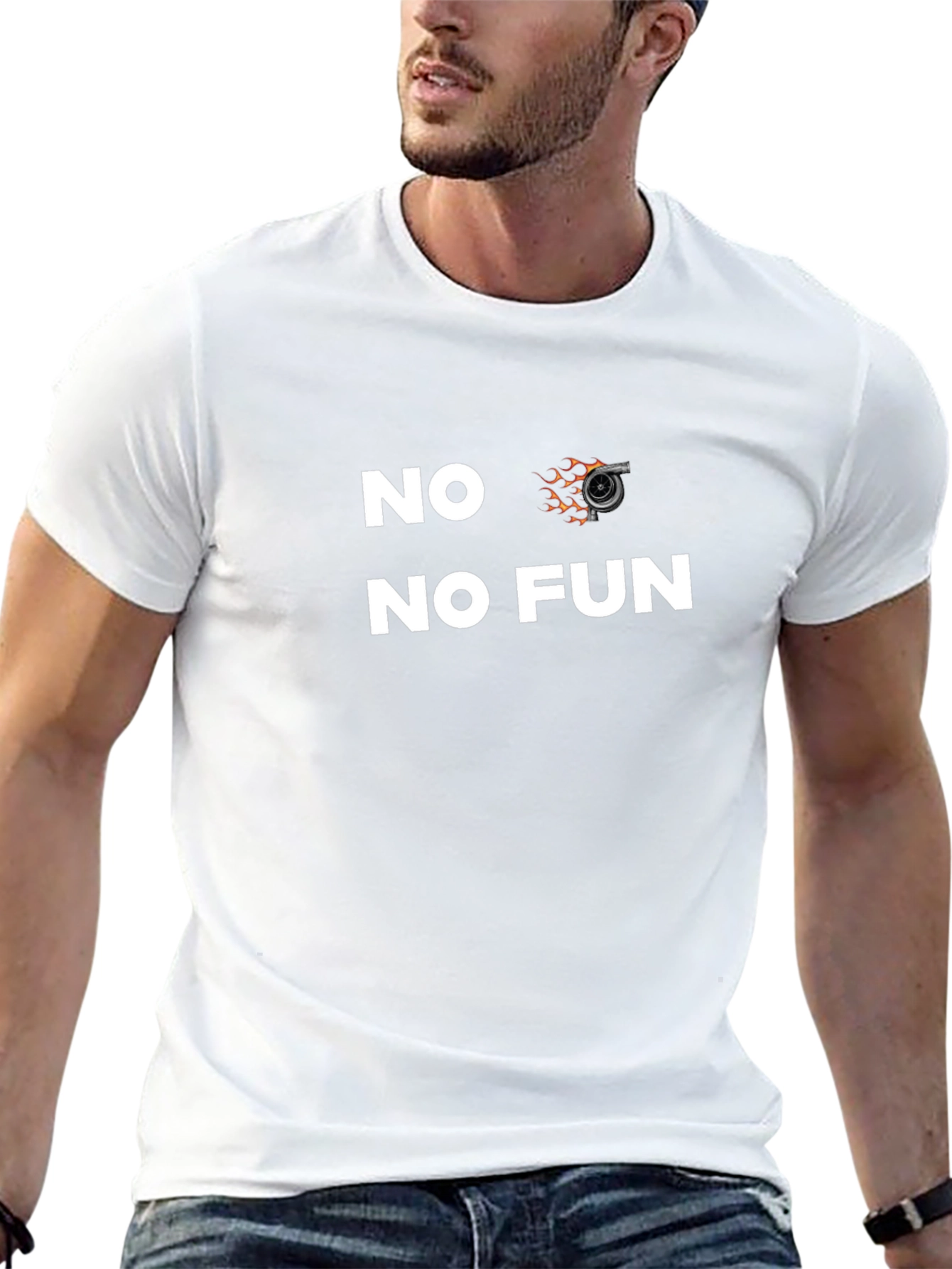 No Turbo No Fun T-Shirt Black